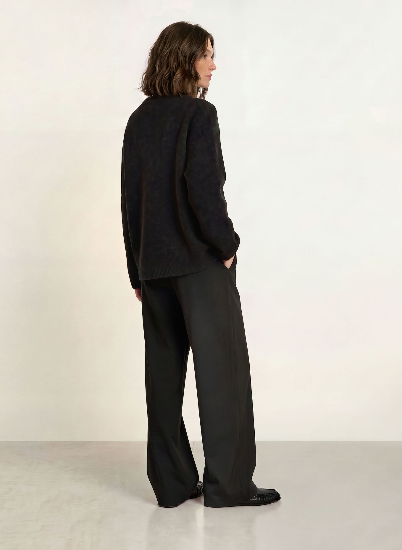 ARKET Pullover mit Alpaka: DUNKELGRAU