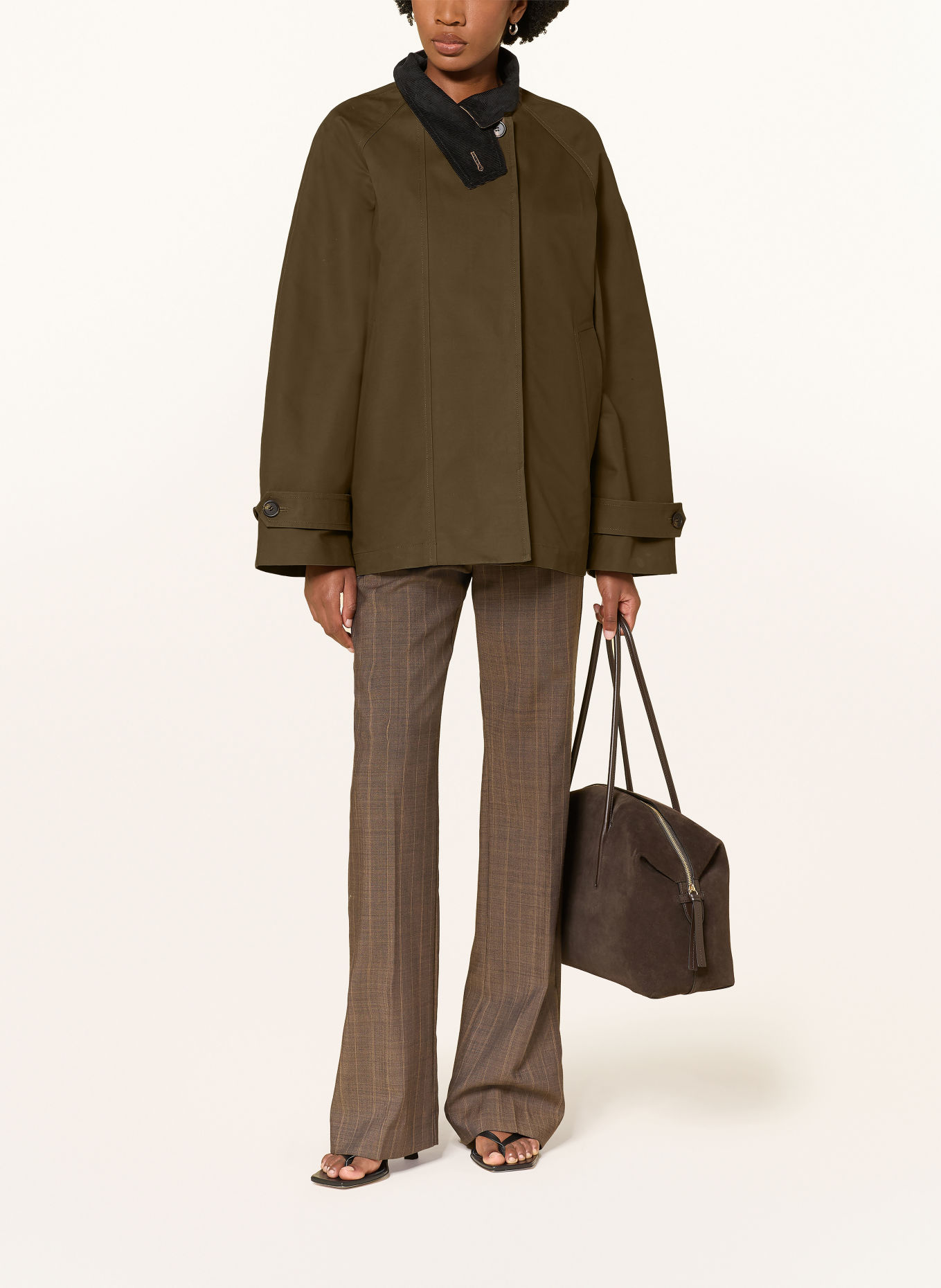 ARKET Jacket: DARK BROWN