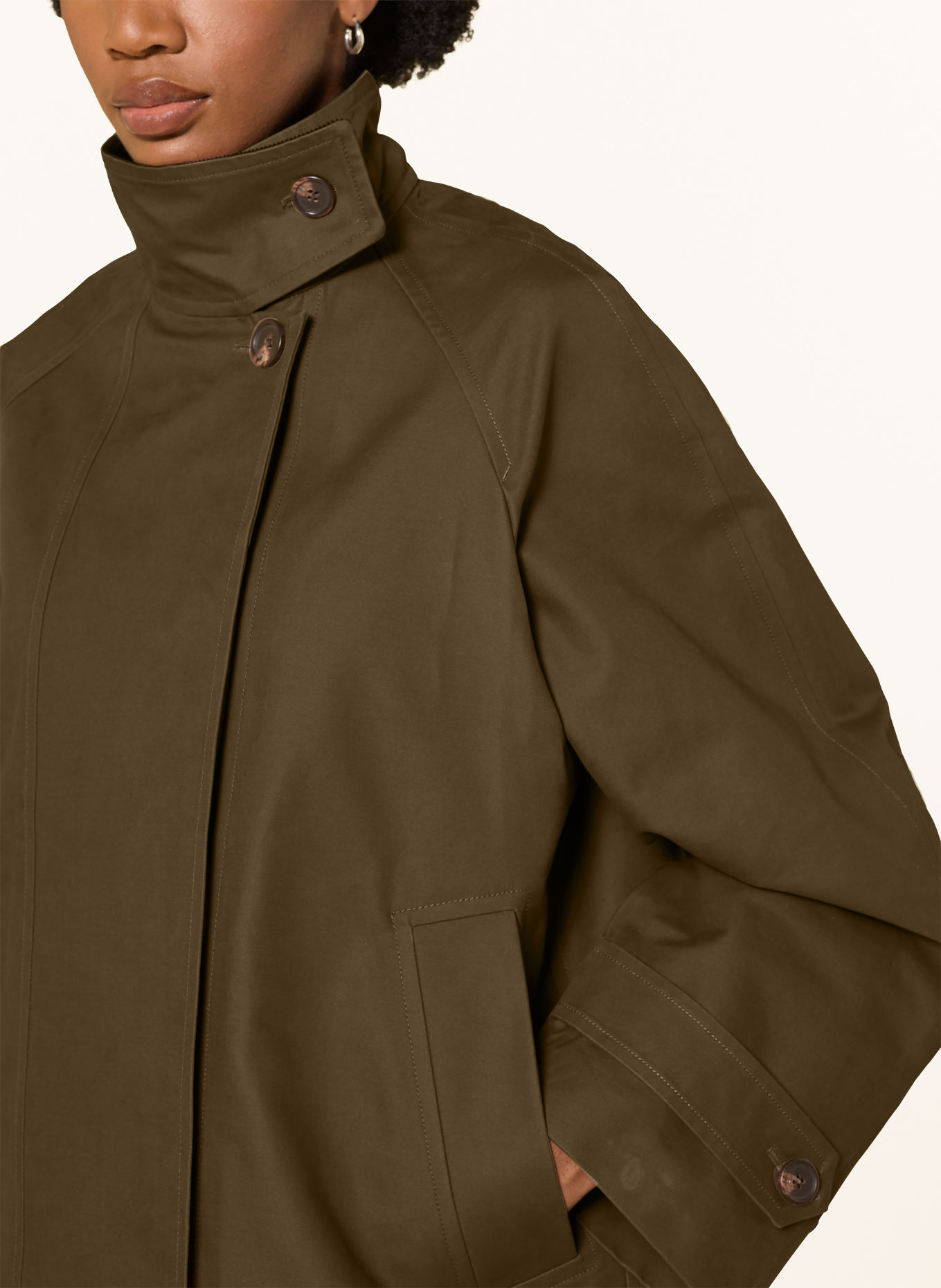 ARKET Jacket: DARK BROWN