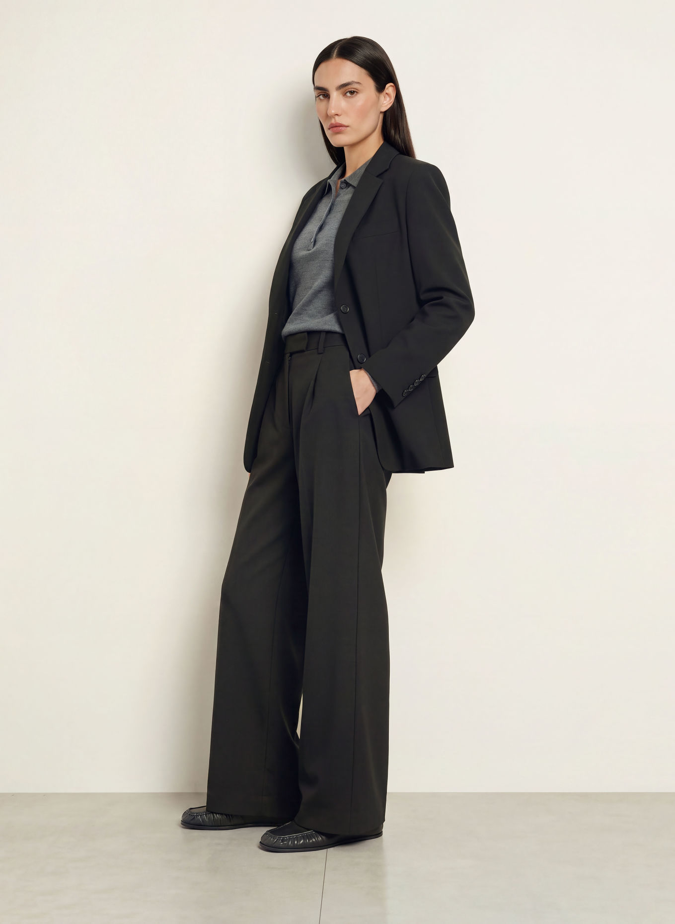 ARKET Marlenehose SALLY AGNELLA: SCHWARZ