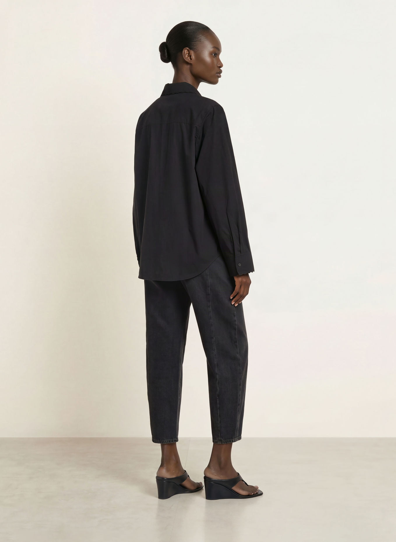 ARKET Shirt blouse: BLACK