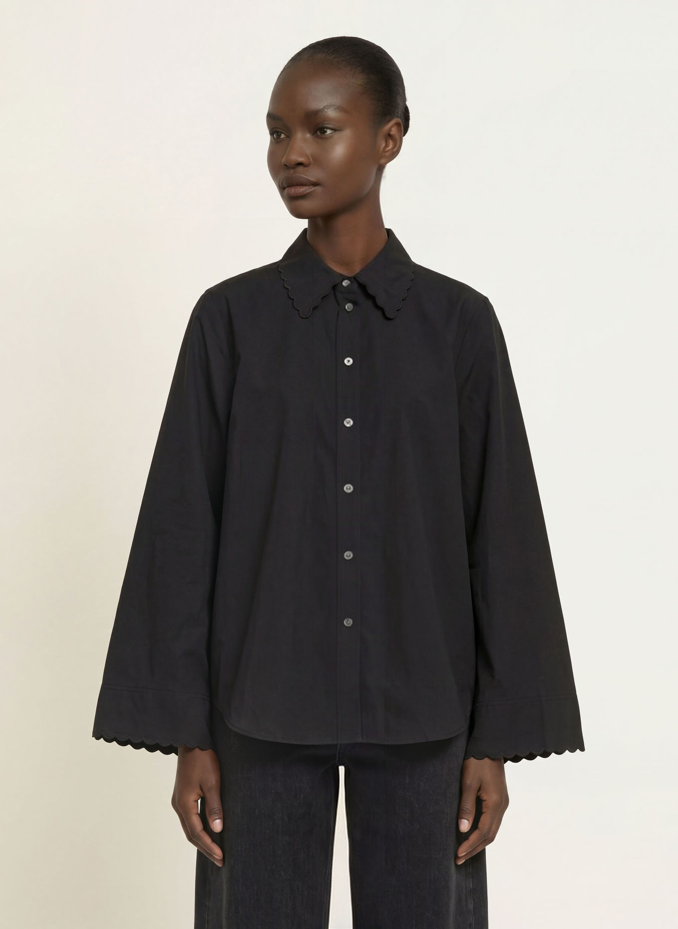 ARKET Shirt blouse: BLACK