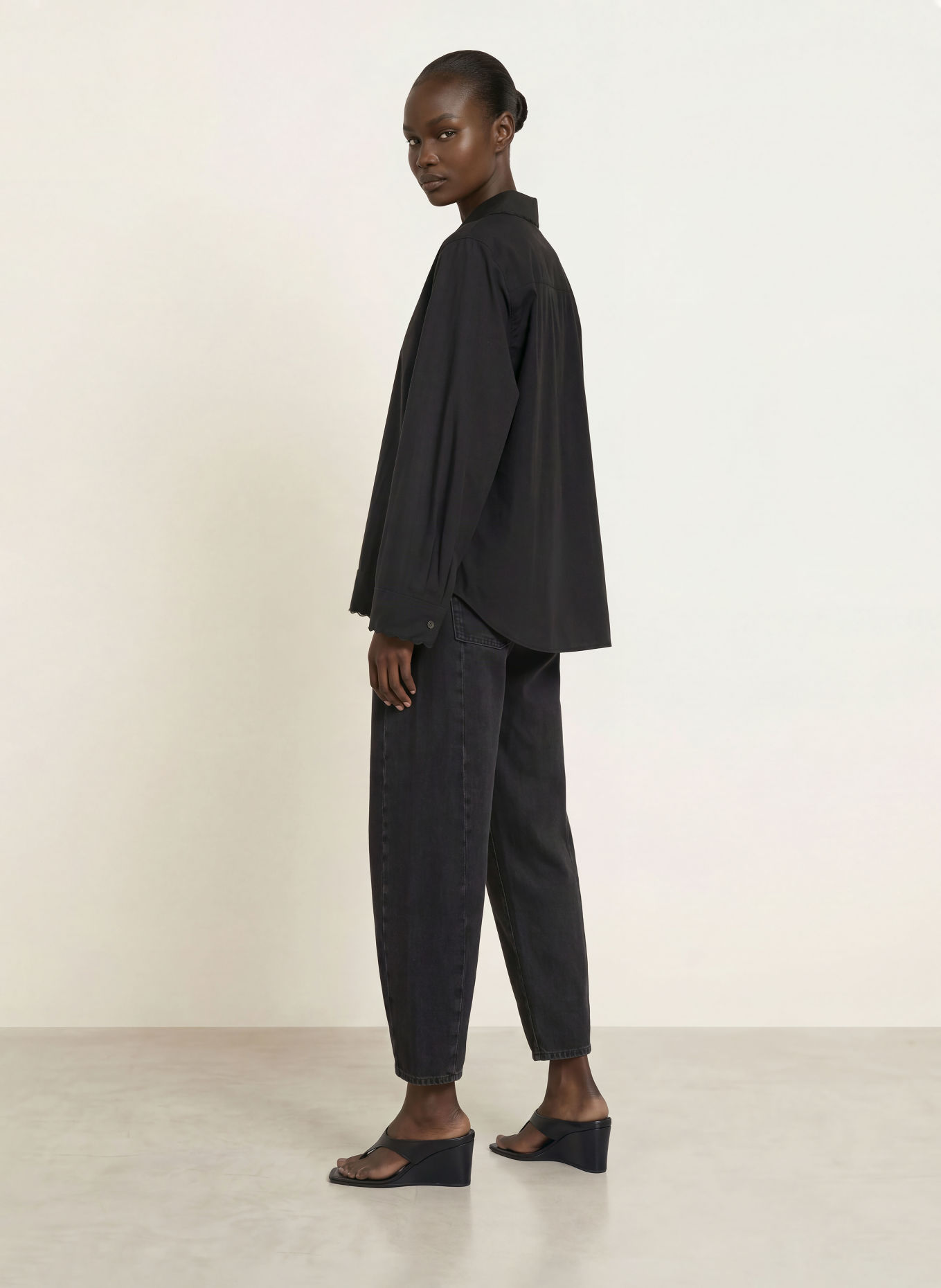 ARKET Shirt blouse: BLACK