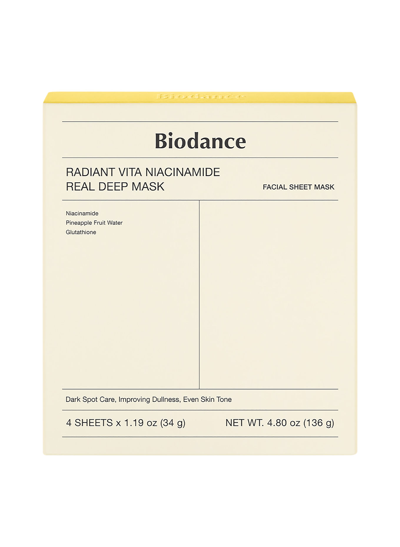BIODANCE RADIANT VITA NIACINAMIDE REAL DEEP MASK