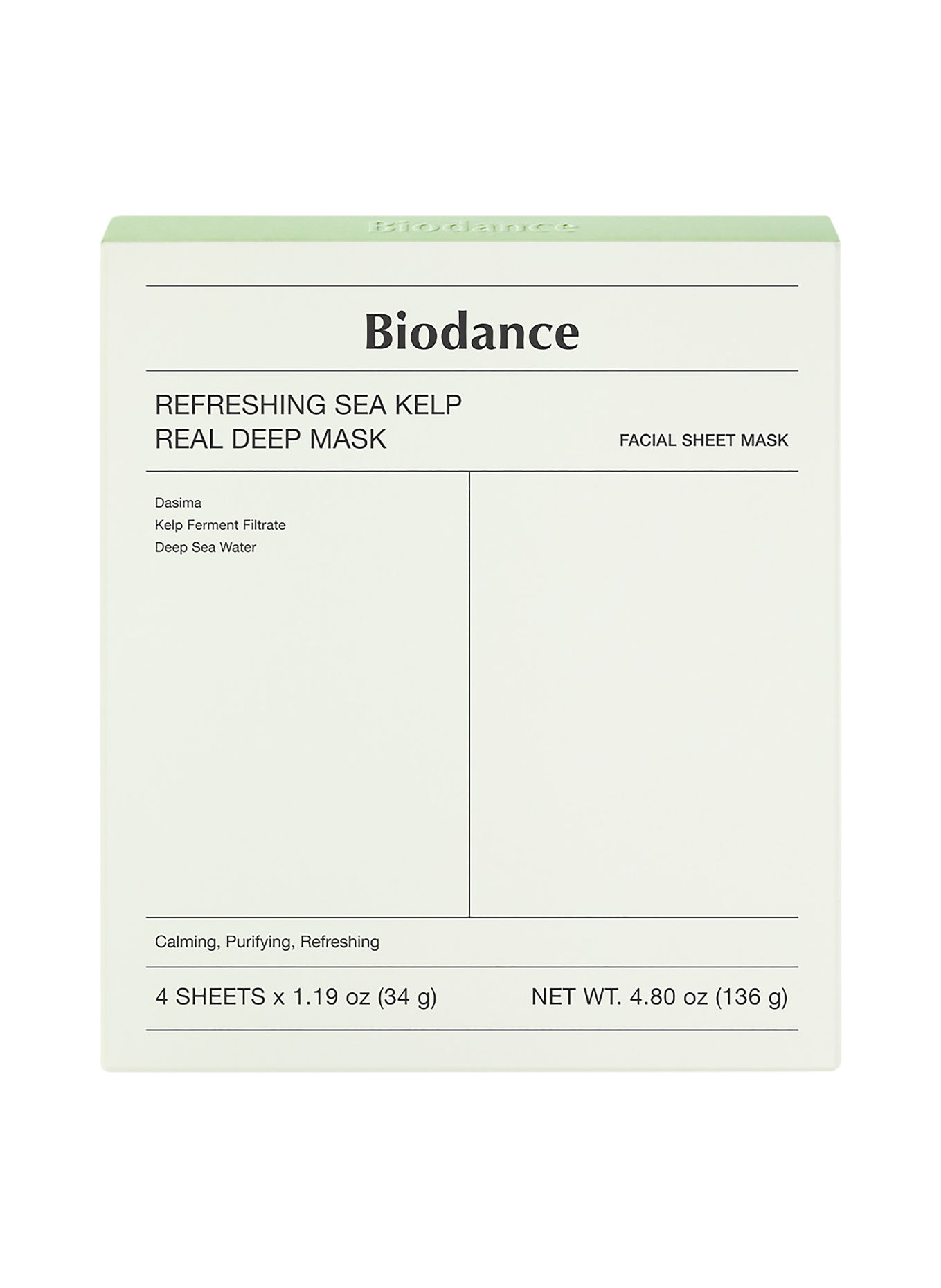 BIODANCE REFRESHING SEA KELP REAL DEEP MASK