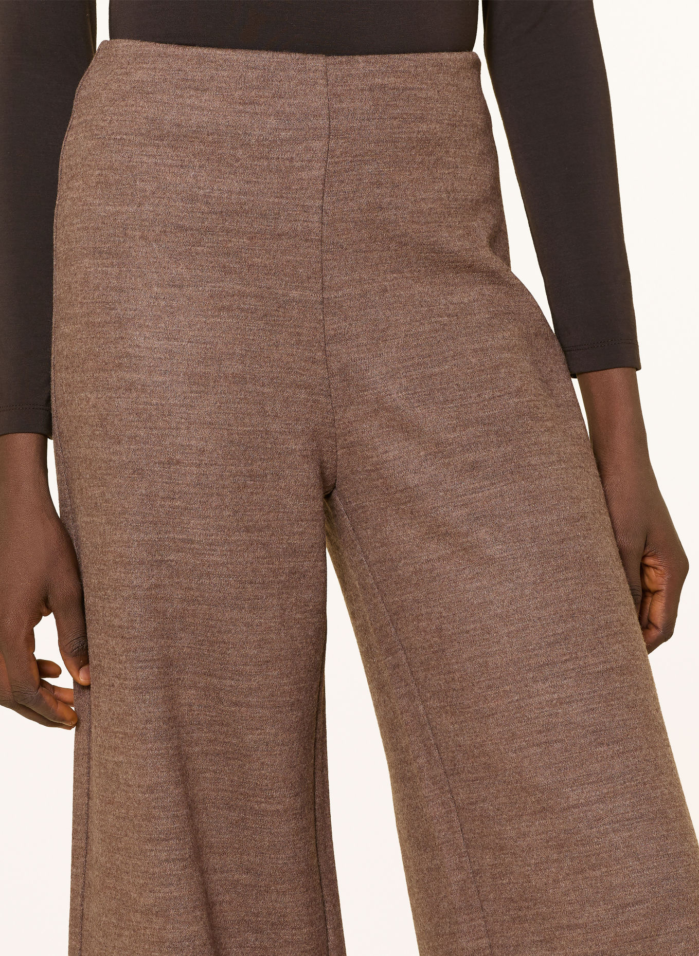 Marc O'Polo Wide-leg trousers: BROWN