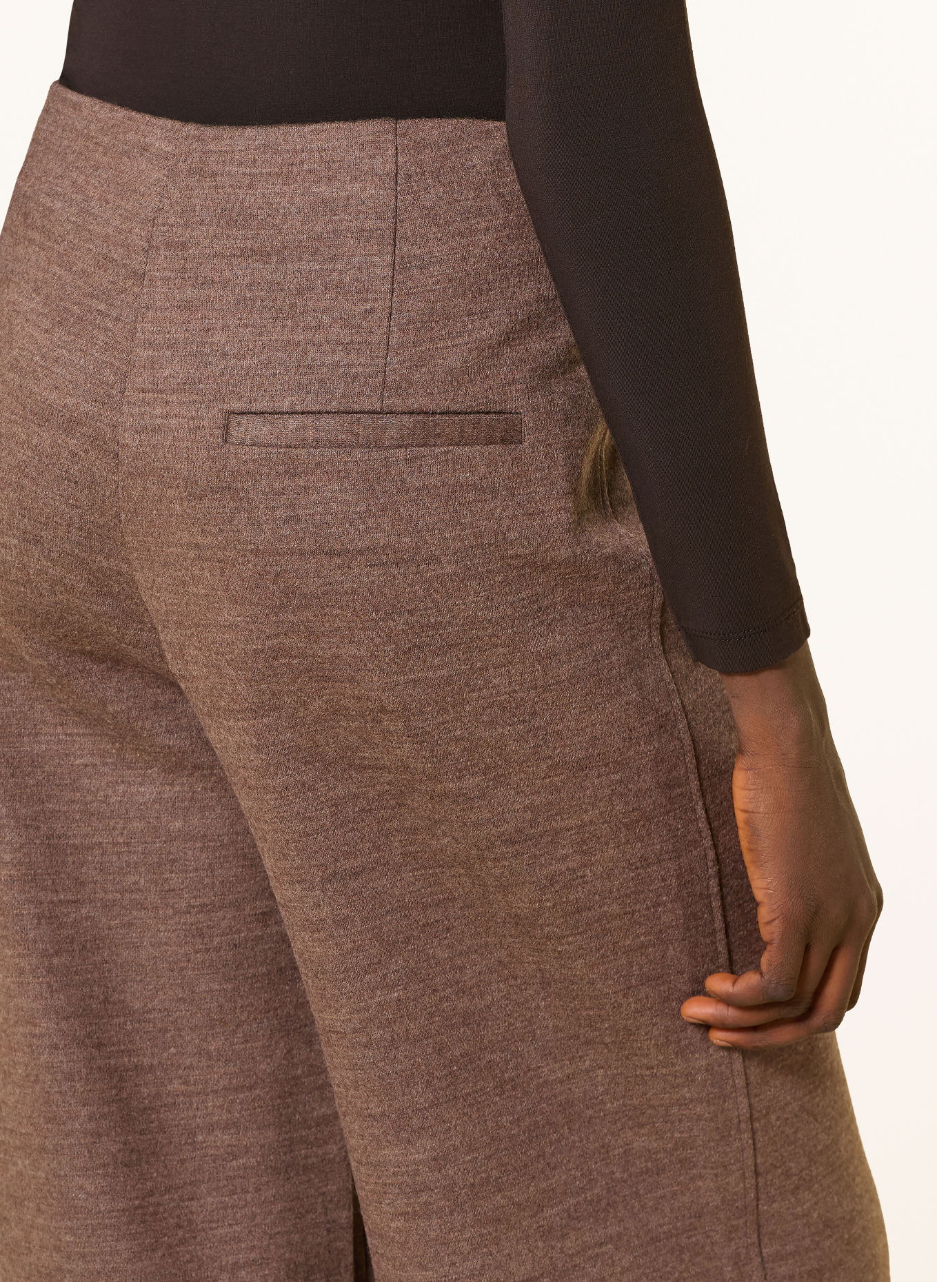 Marc O'Polo Wide-leg trousers: BROWN