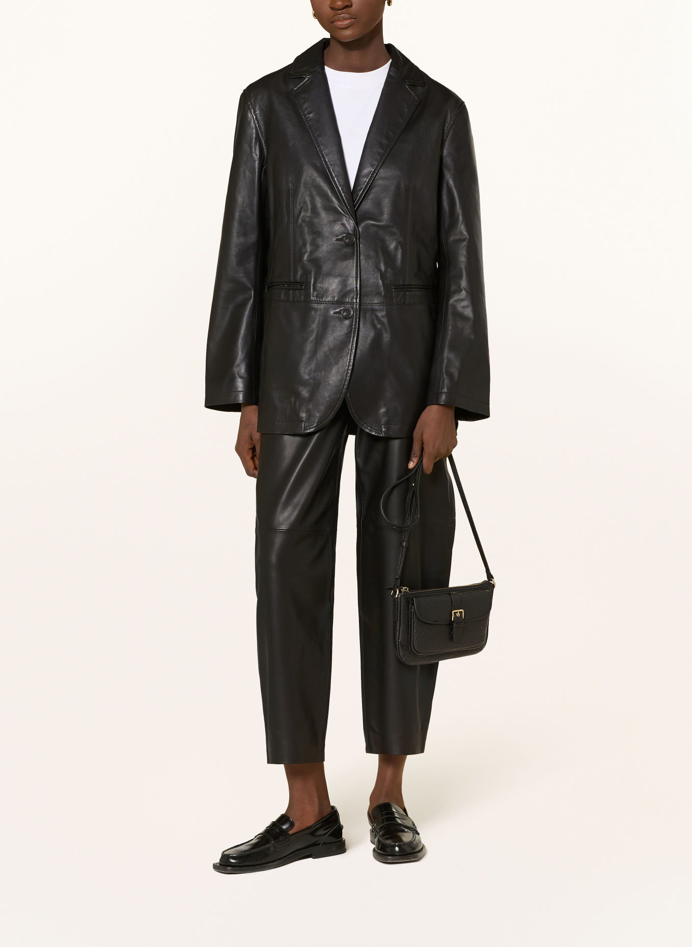 Marc O'Polo Leather blazers: BLACK