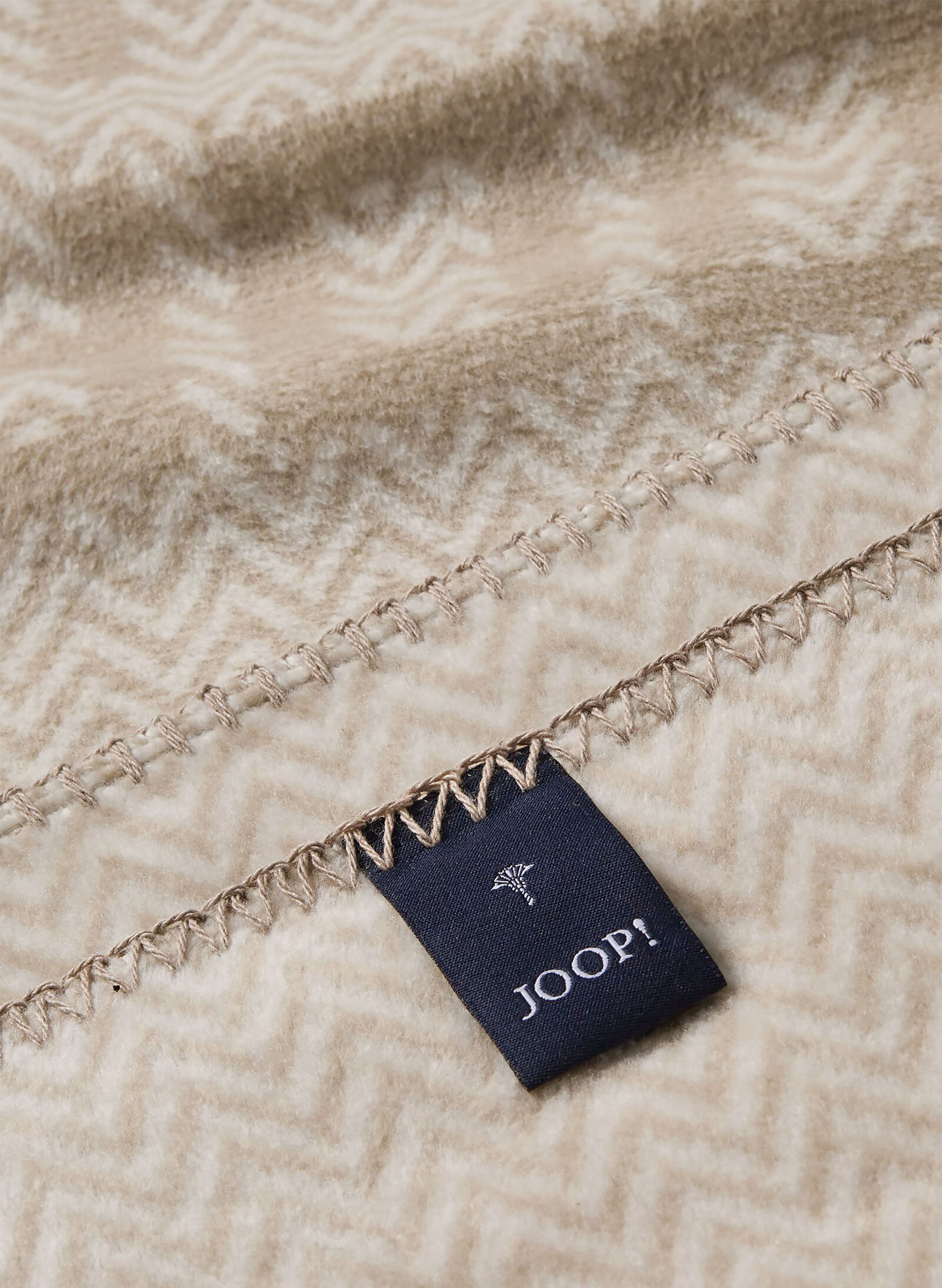 JOOP! Throw blanket: BEIGE / CREAM