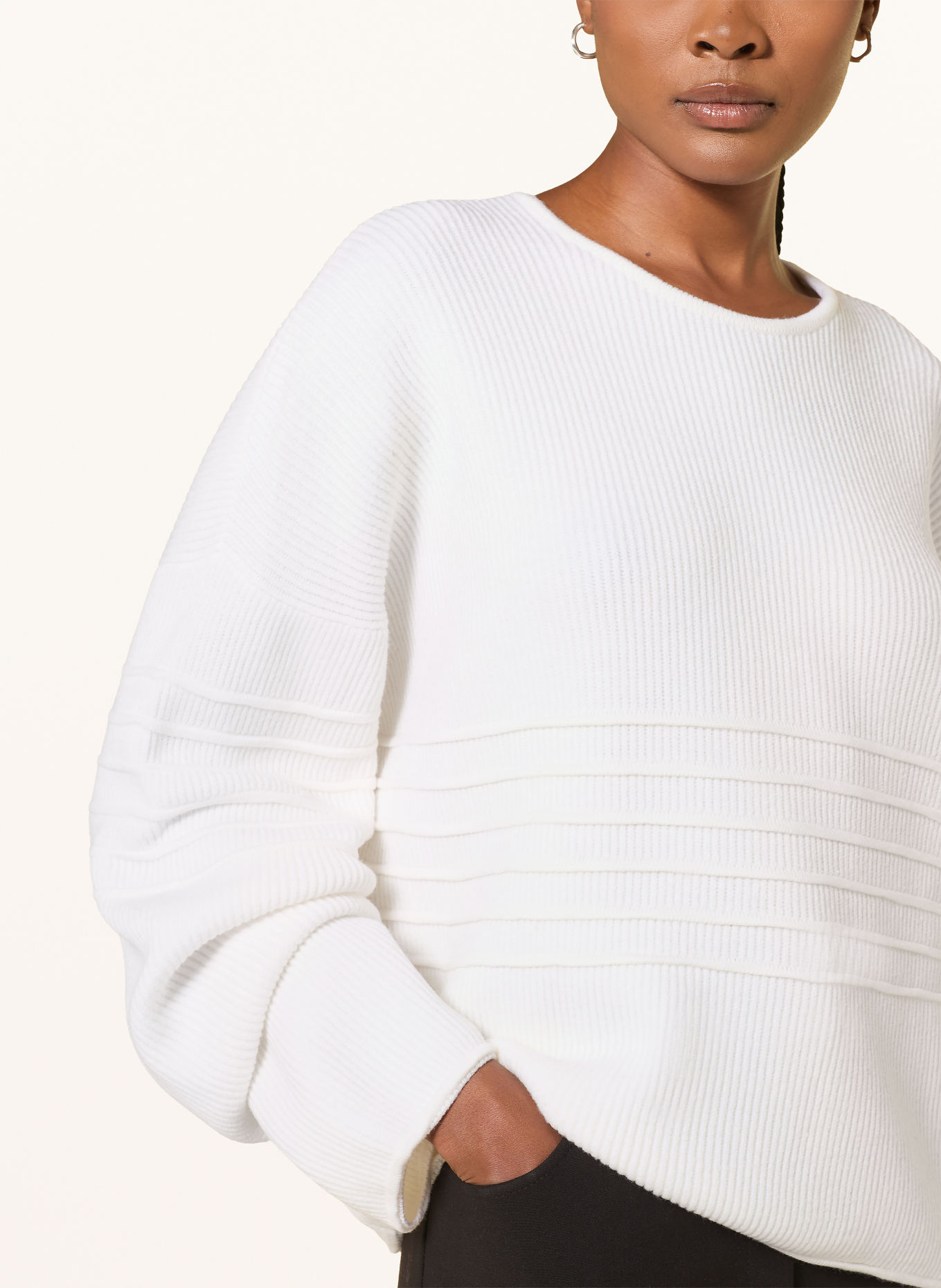black palms Pullover VILOH: WEISS