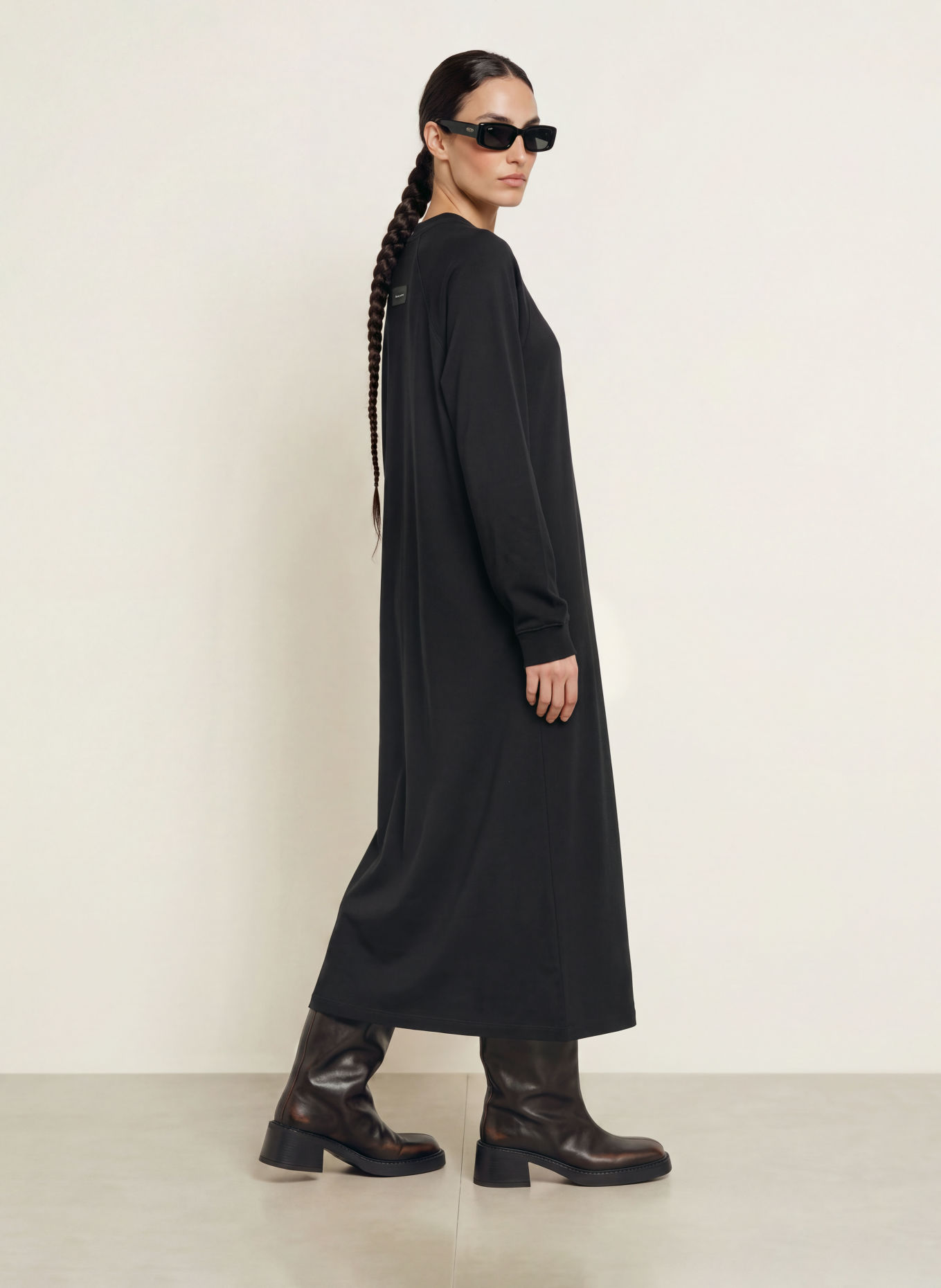 black palms Jerseykleid BP ICONIC 025: SCHWARZ
