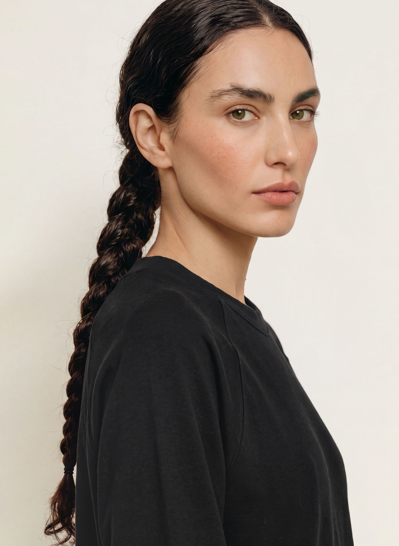 black palms Jerseykleid BP ICONIC 025: SCHWARZ