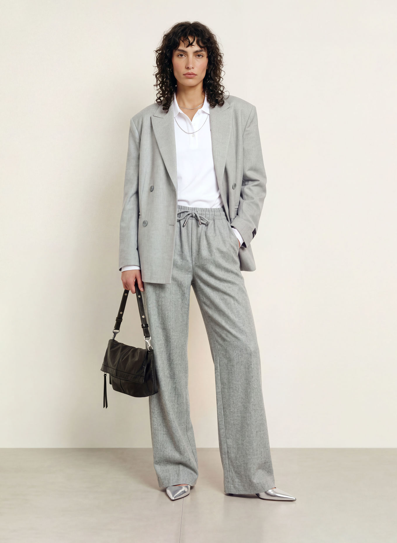 black palms BILAY-broek in joggingstijl: GRIJS