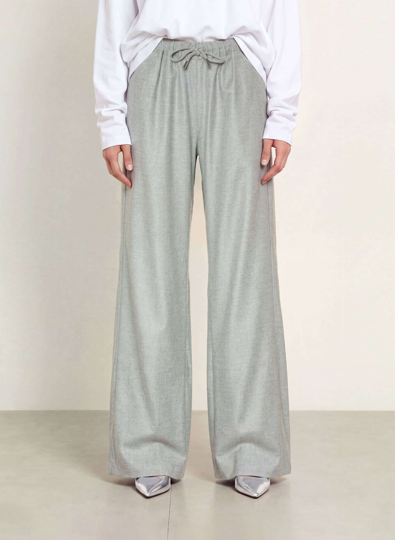 black palms BILAY-broek in joggingstijl: GRIJS