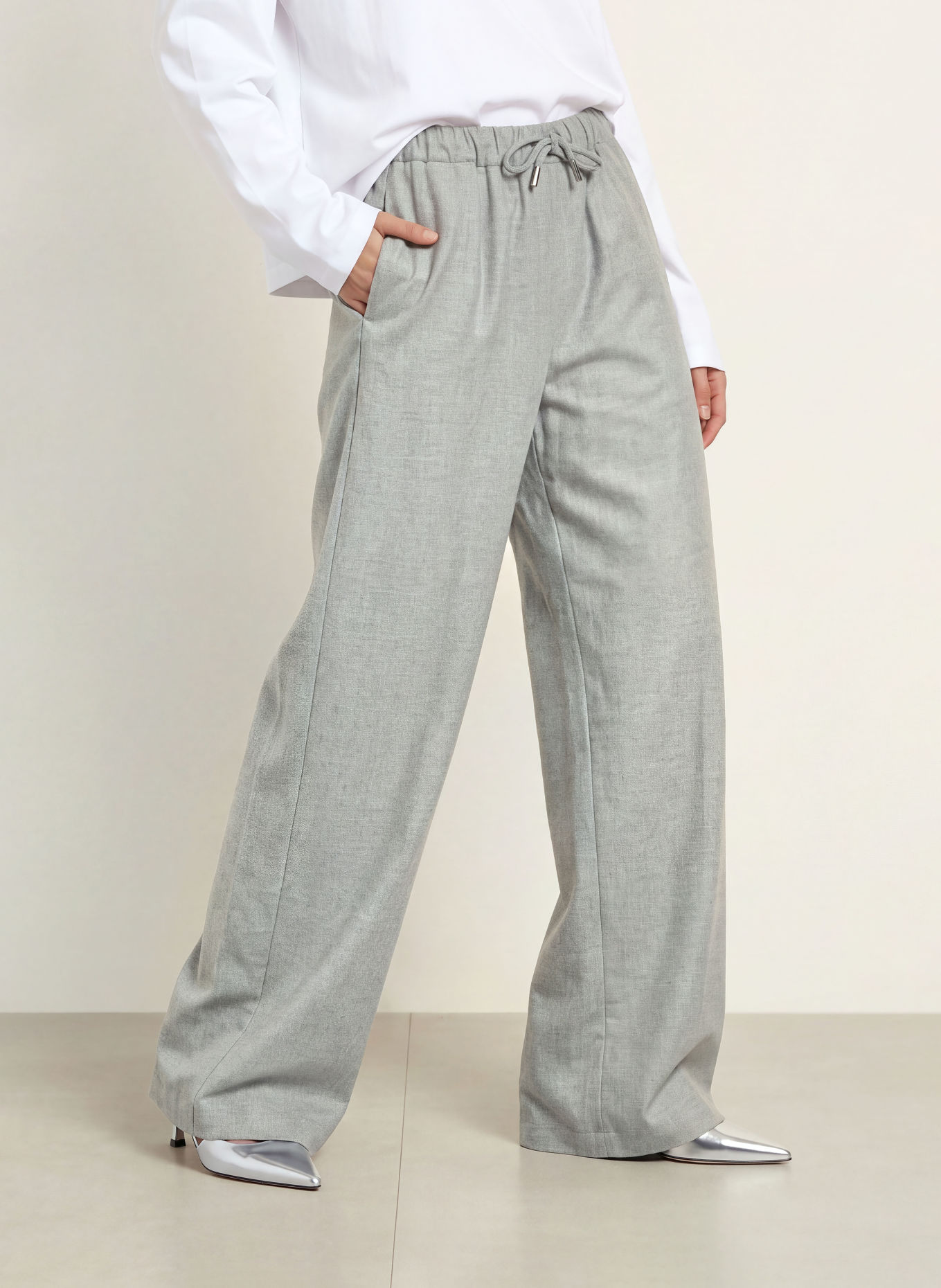 black palms BILAY-broek in joggingstijl: GRIJS
