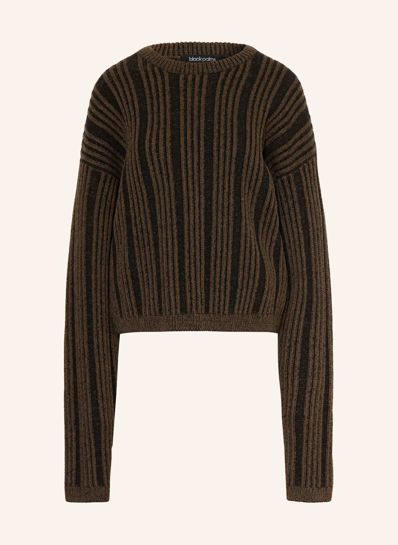 black palms Pullover NOVIE: KHAKI / SCHWARZ