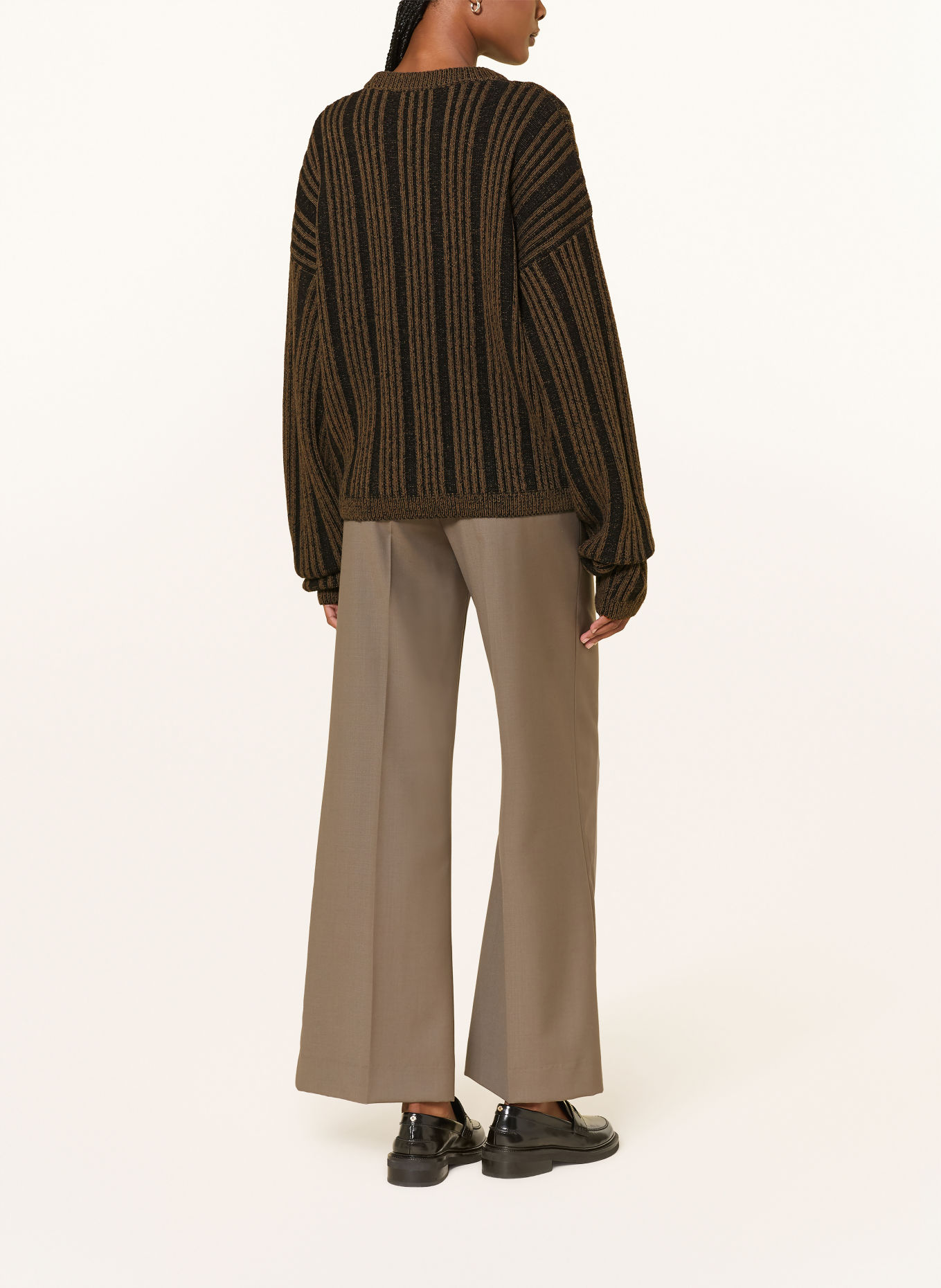 black palms Pullover NOVIE: KHAKI / SCHWARZ