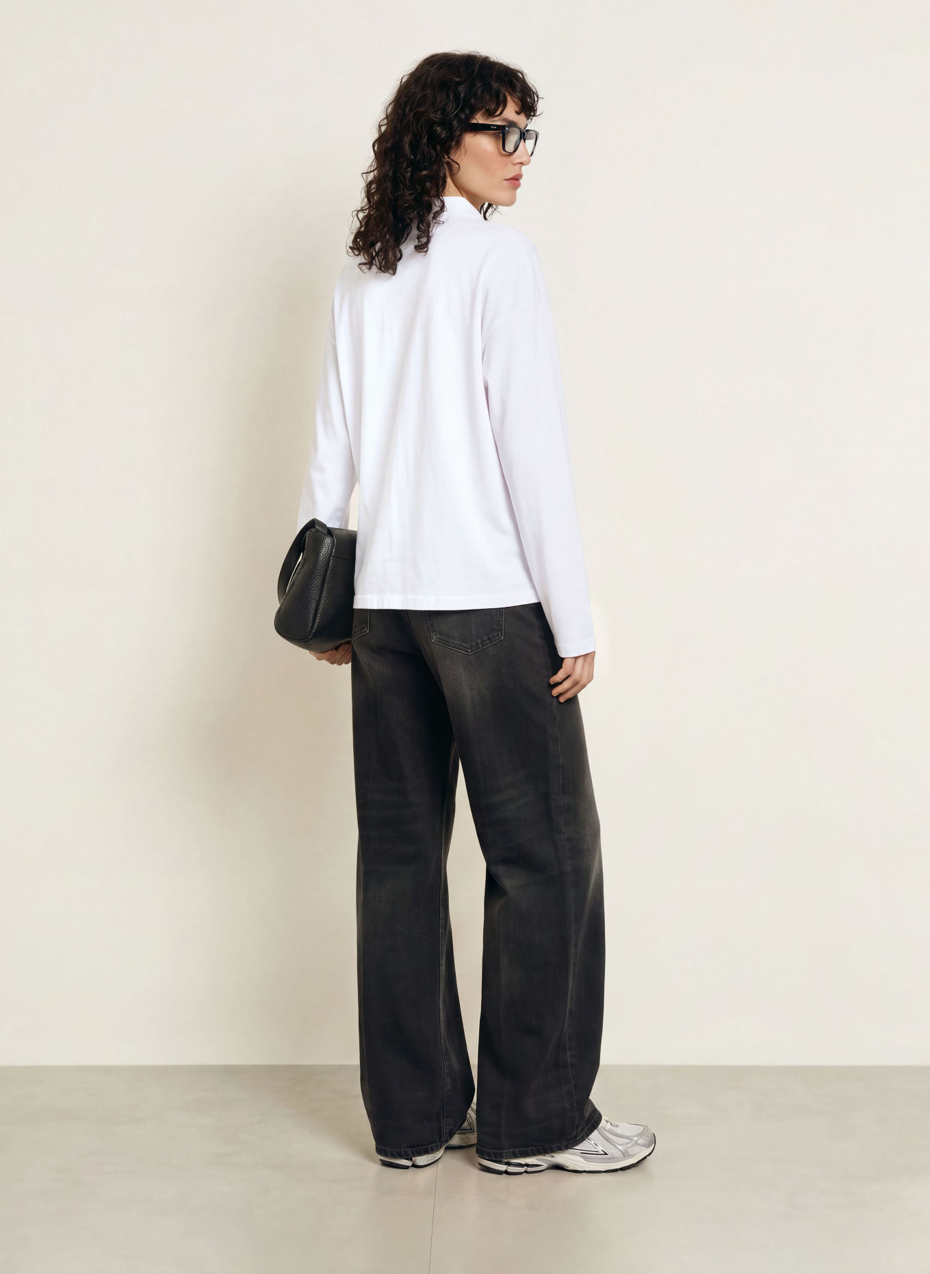 black palms ICONIC Jersey polo shirt: WHITE / BLACK