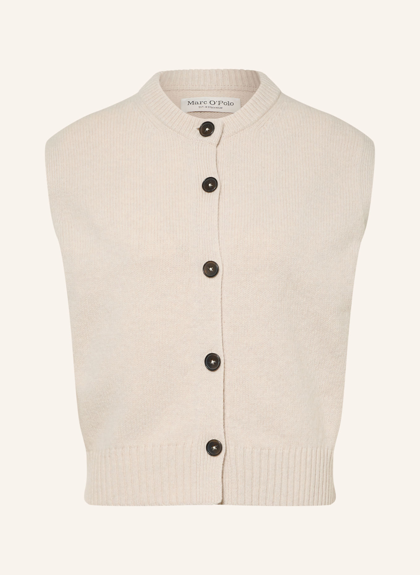 Marc O'Polo Gebreid vest: ECRU