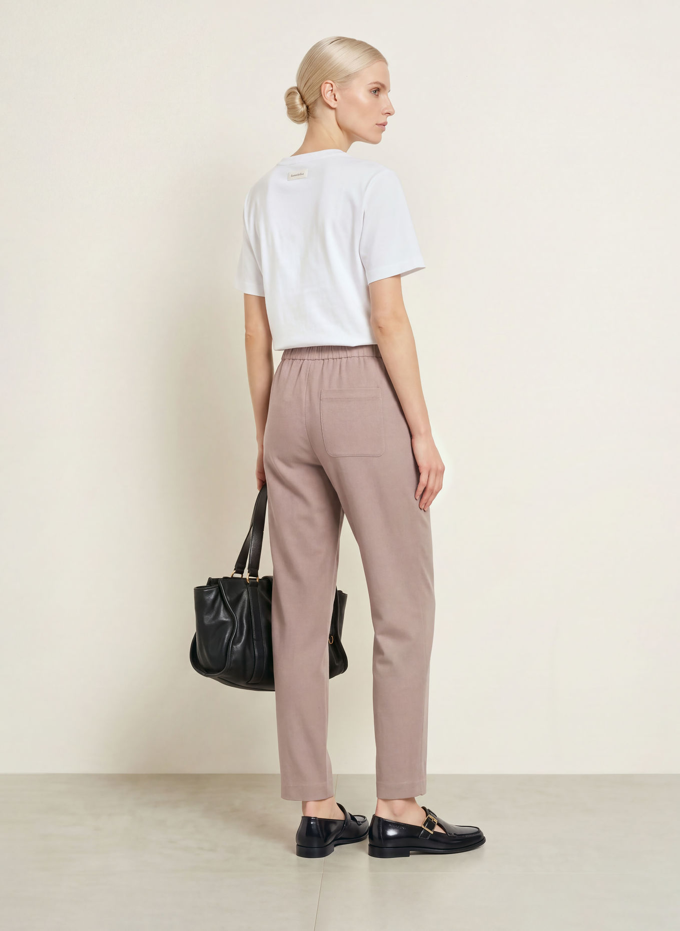 Marc O'Polo Flanellen broek: BEIGE
