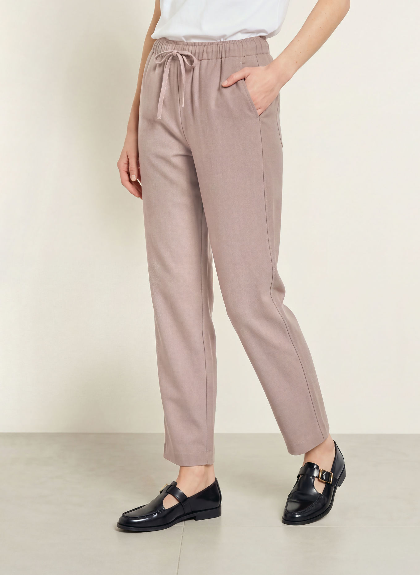 Marc O'Polo Flanellen broek: BEIGE
