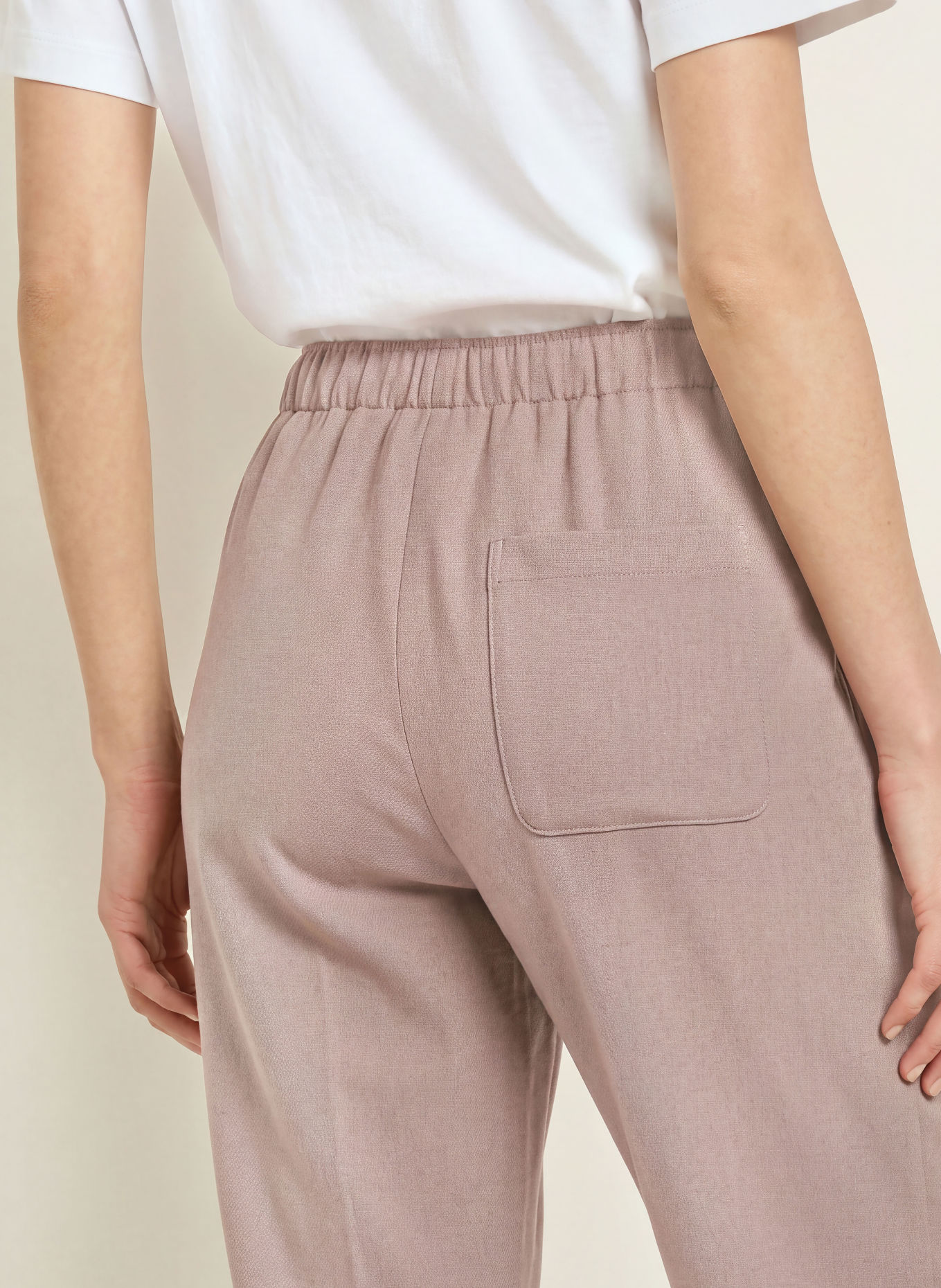 Marc O'Polo Flanellen broek: BEIGE