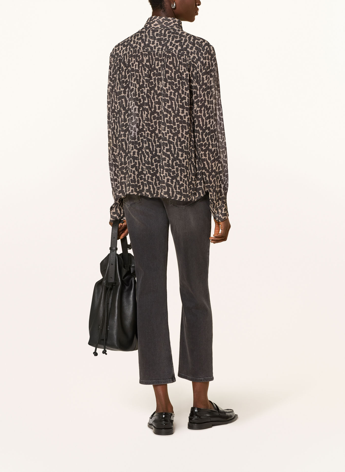 Marc O'Polo Chemisier: GRIS FONCÉ / TAUPE