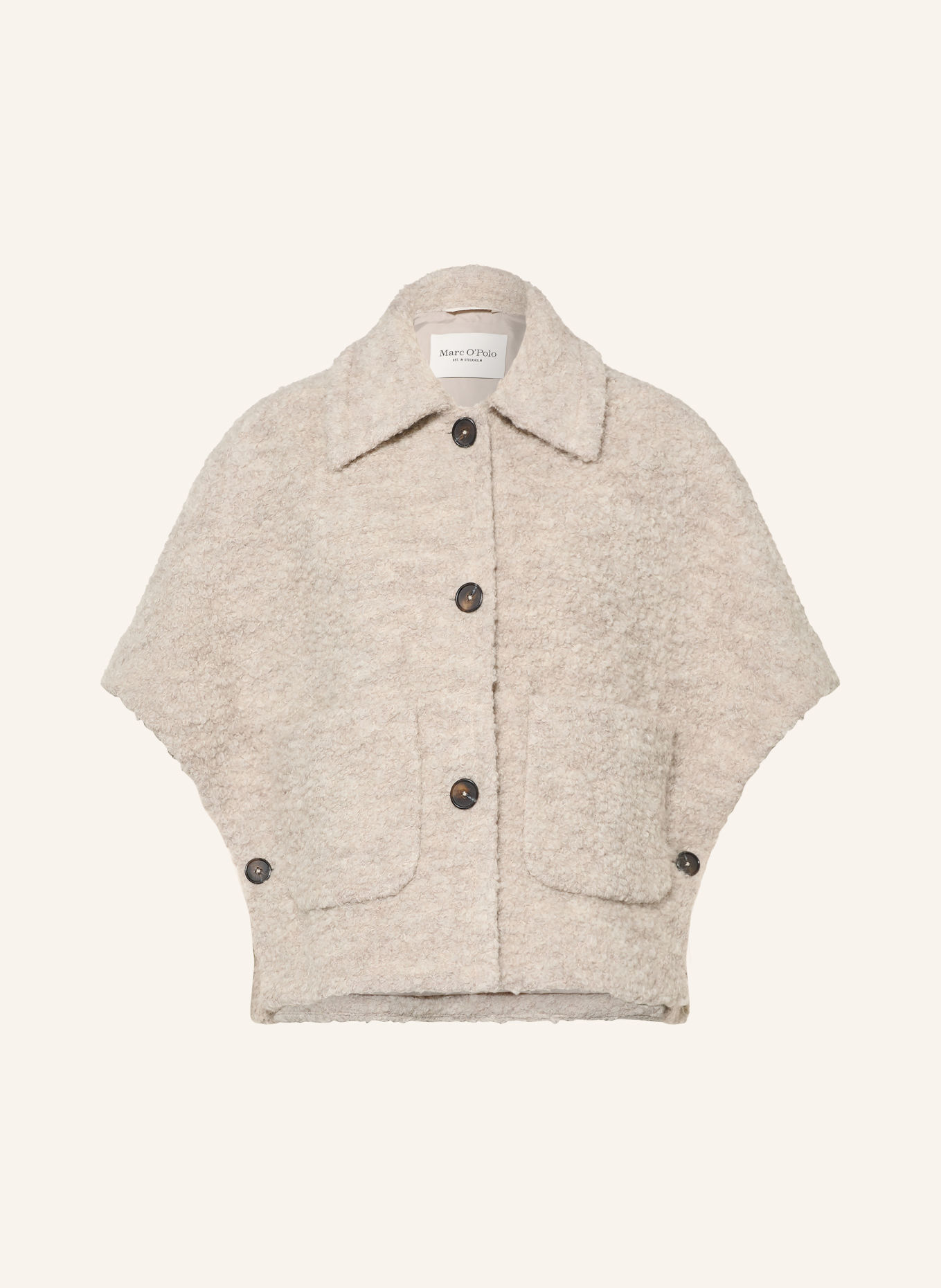 Marc O'Polo Bouclé-Cape: BEIGE