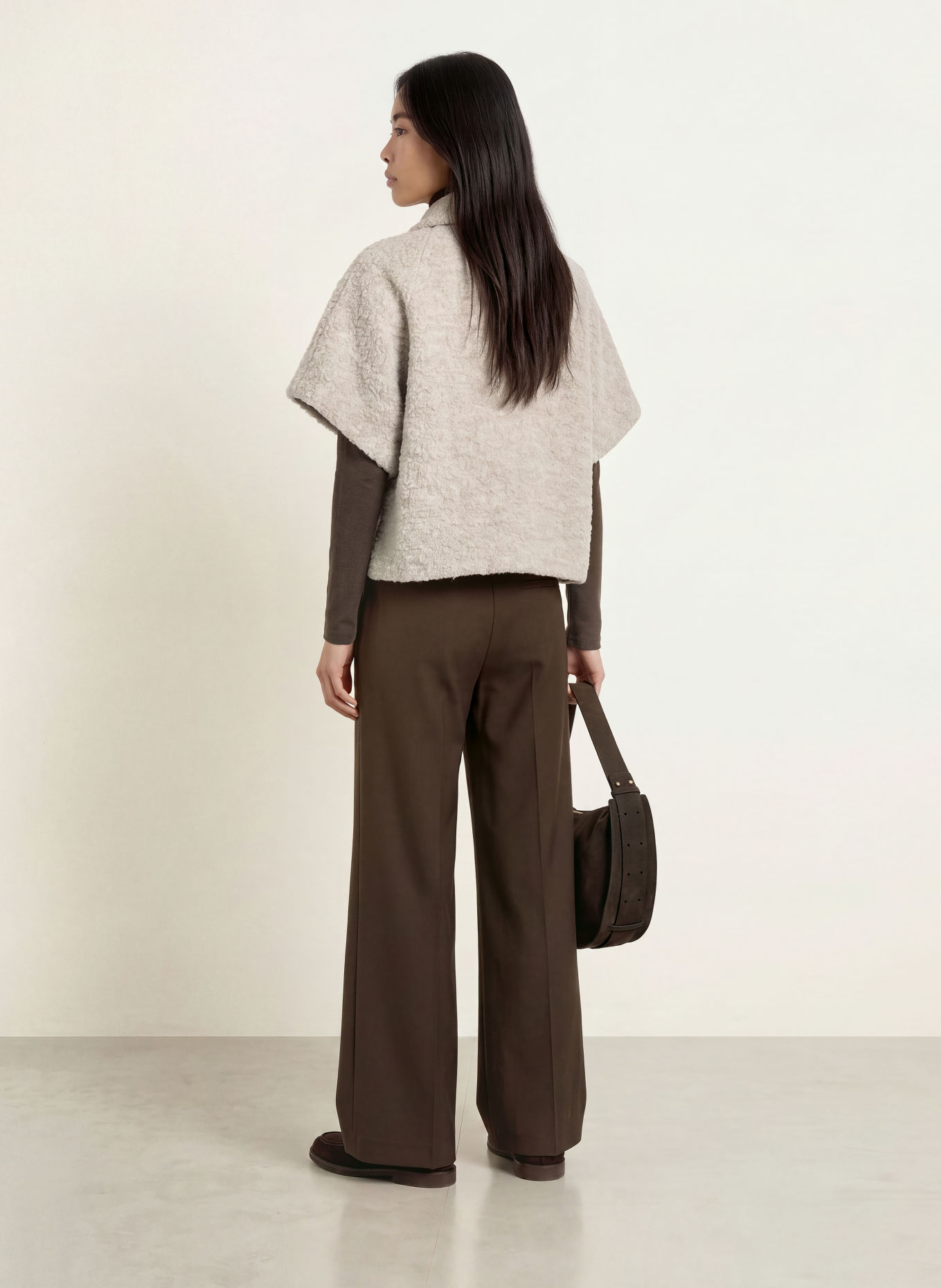 Marc O'Polo Bouclé-Cape: BEIGE