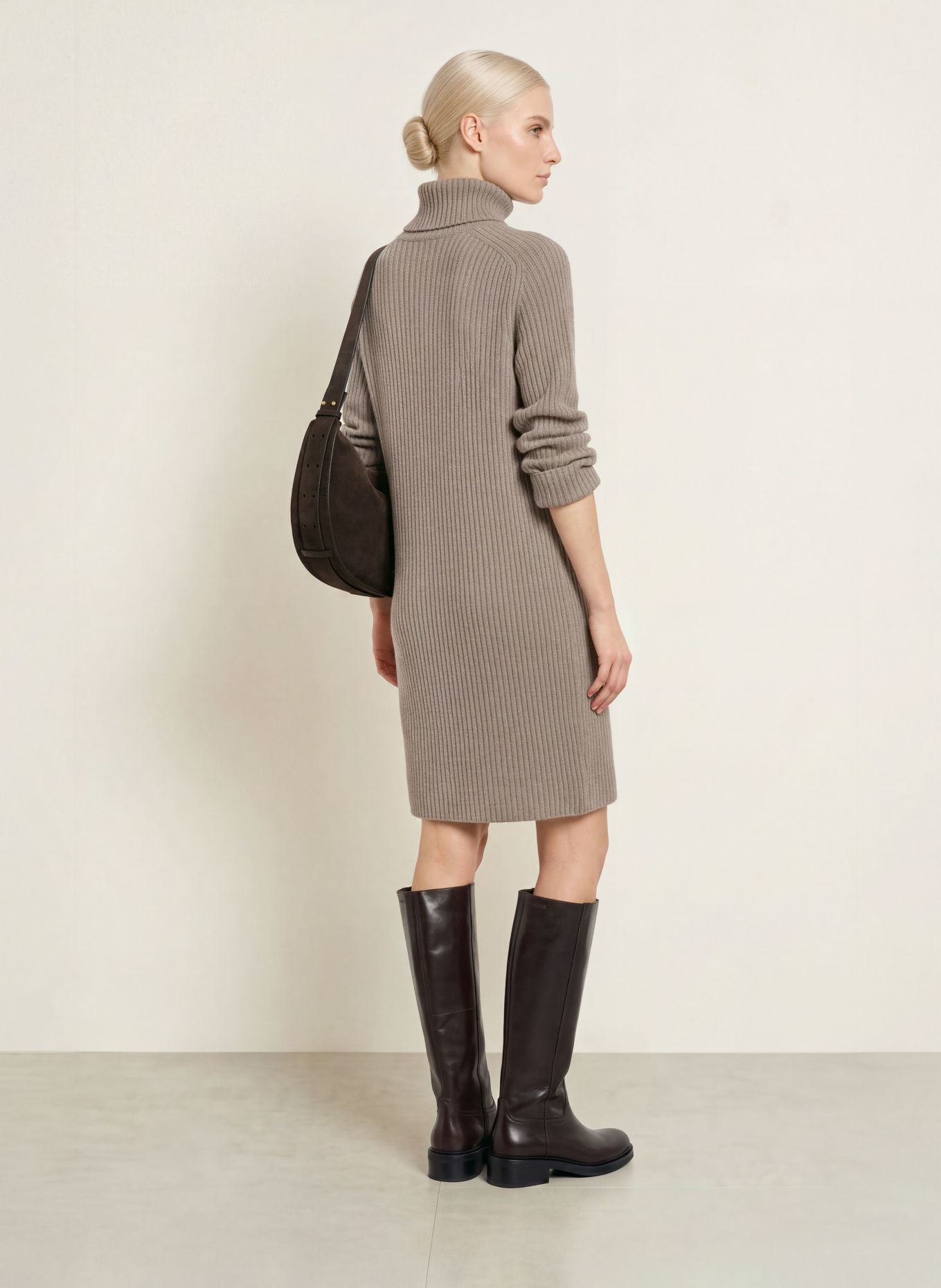 Marc O'Polo Strickkleid: TAUPE