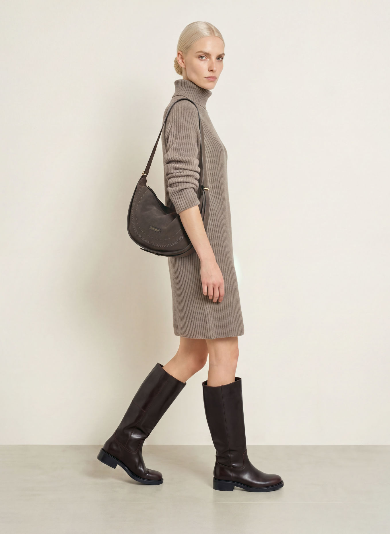 Marc O'Polo Strickkleid: TAUPE