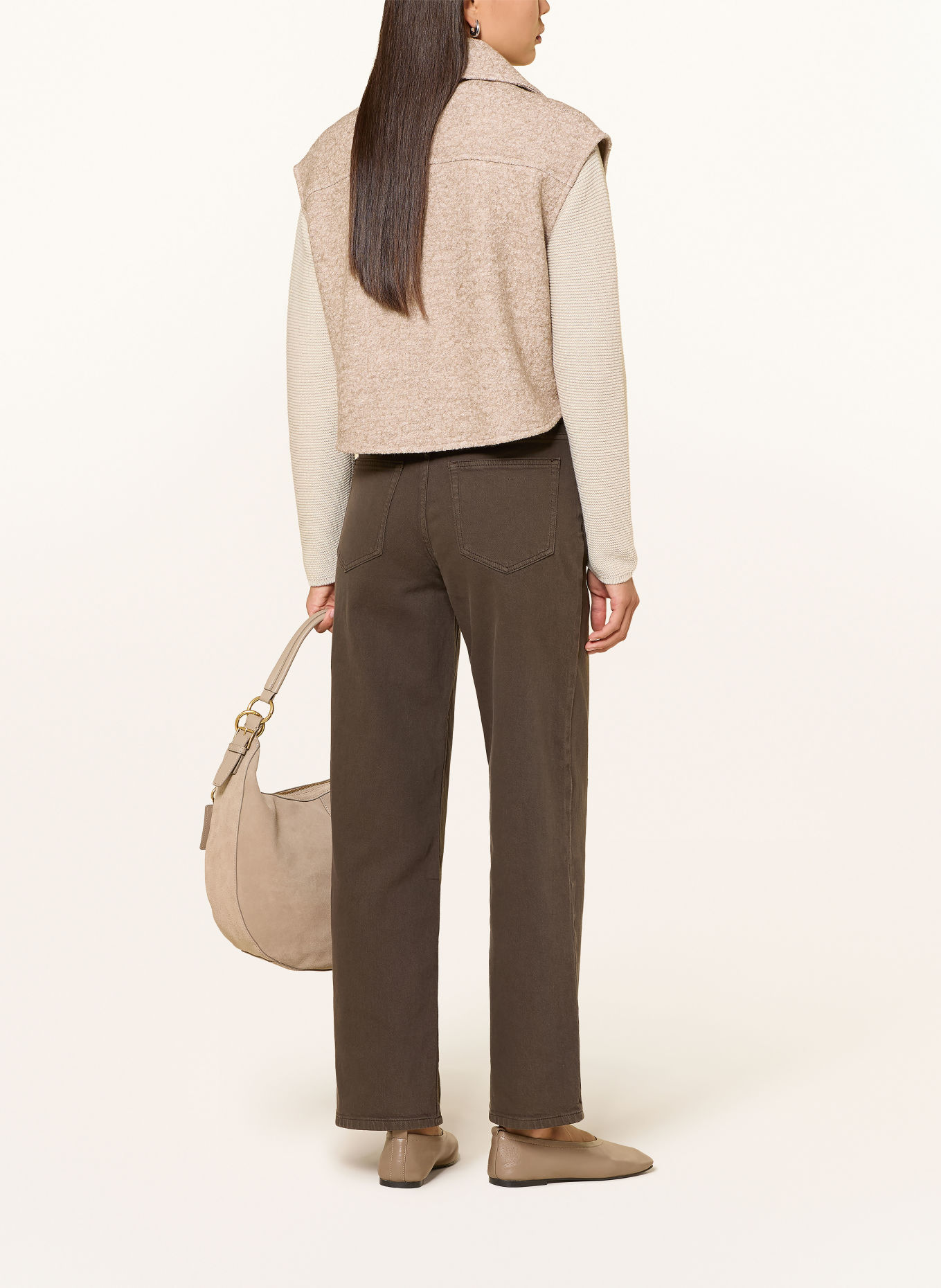 Marc O'Polo Strickweste: BEIGE