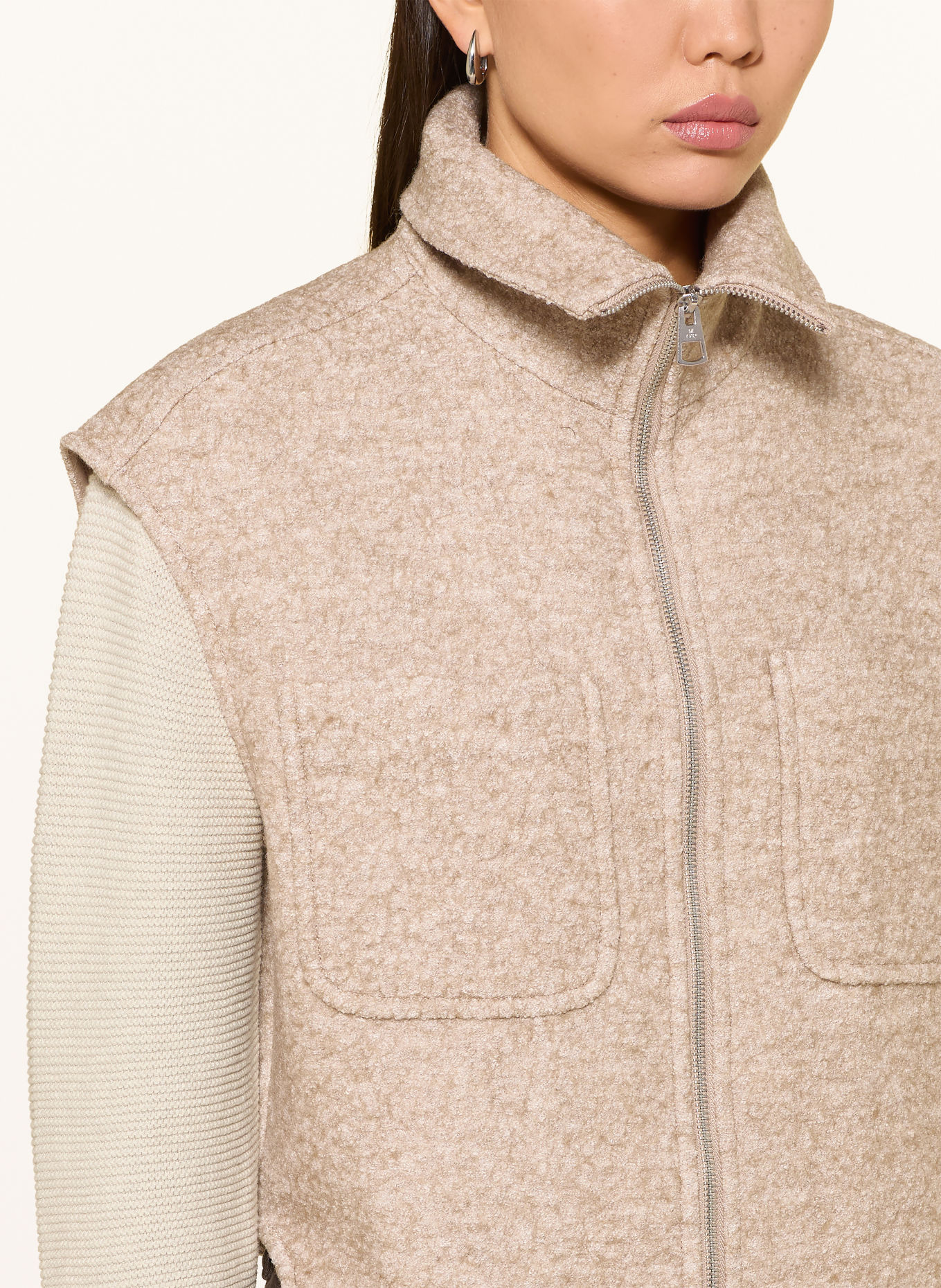 Marc O'Polo Strickweste: BEIGE