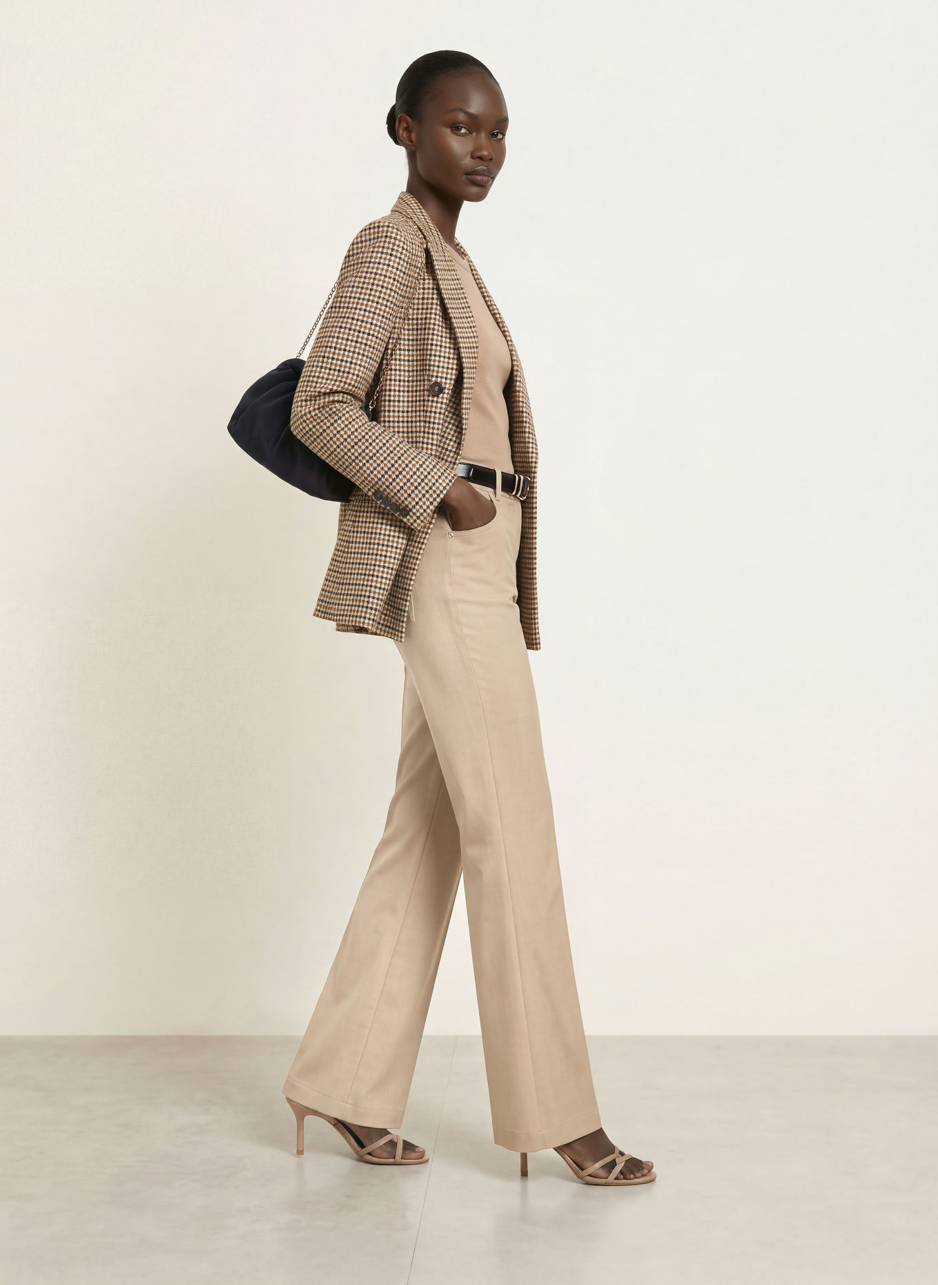 REISS Blazer WILLOW: BEIGE / BRAUN / SCHWARZ