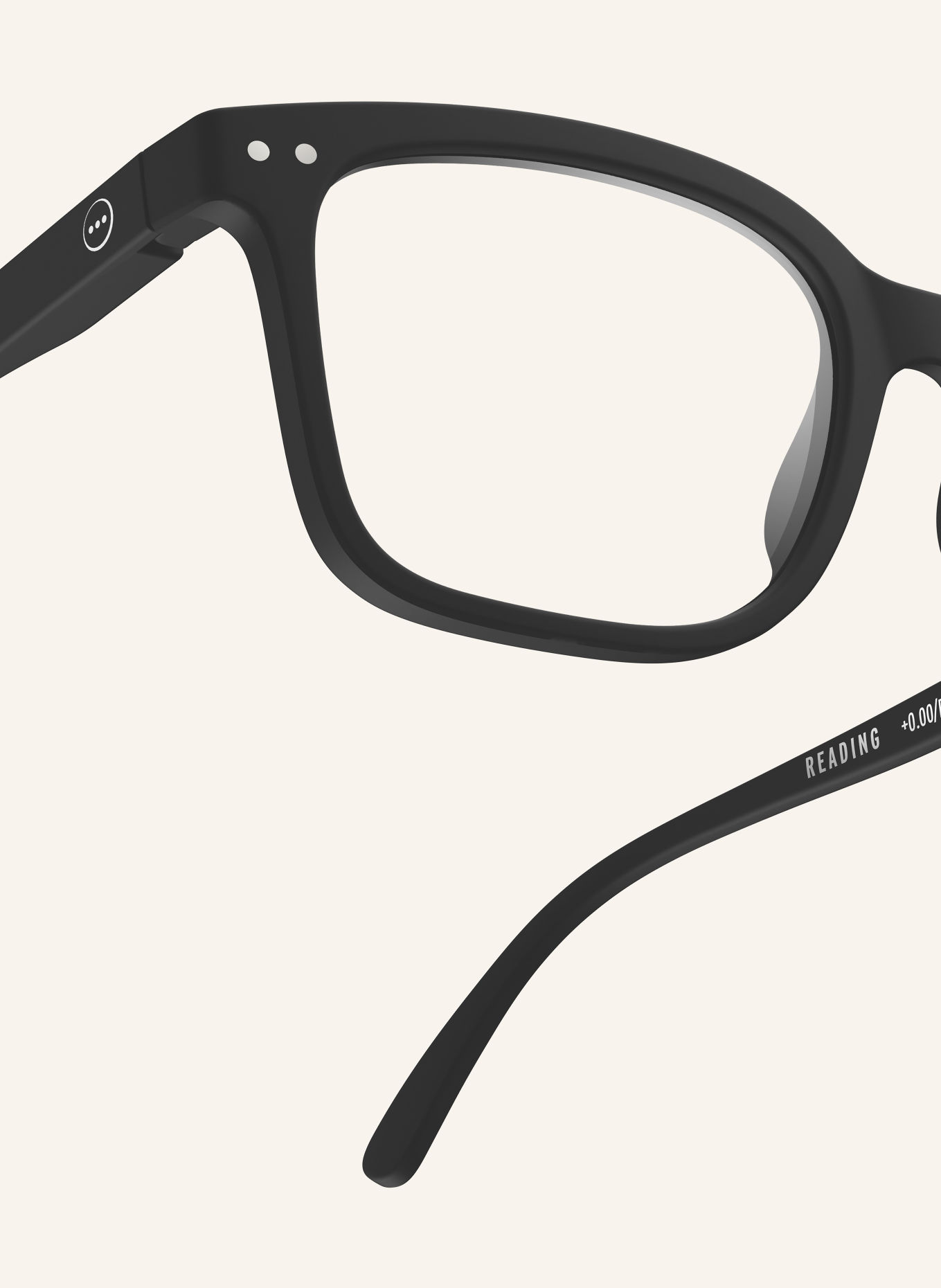 IZIPIZI Okulary do czytania #L: CZARNY/PRZEZROCZYSTY