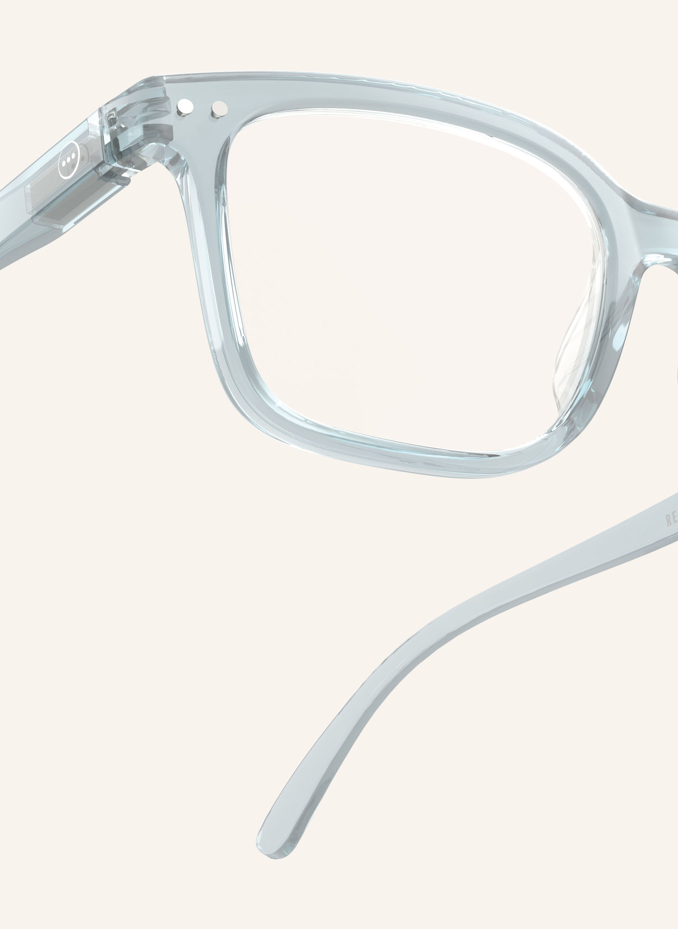 IZIPIZI Okulary do czytania #L: NIEBIESKI/PRZEZROCZYSTY