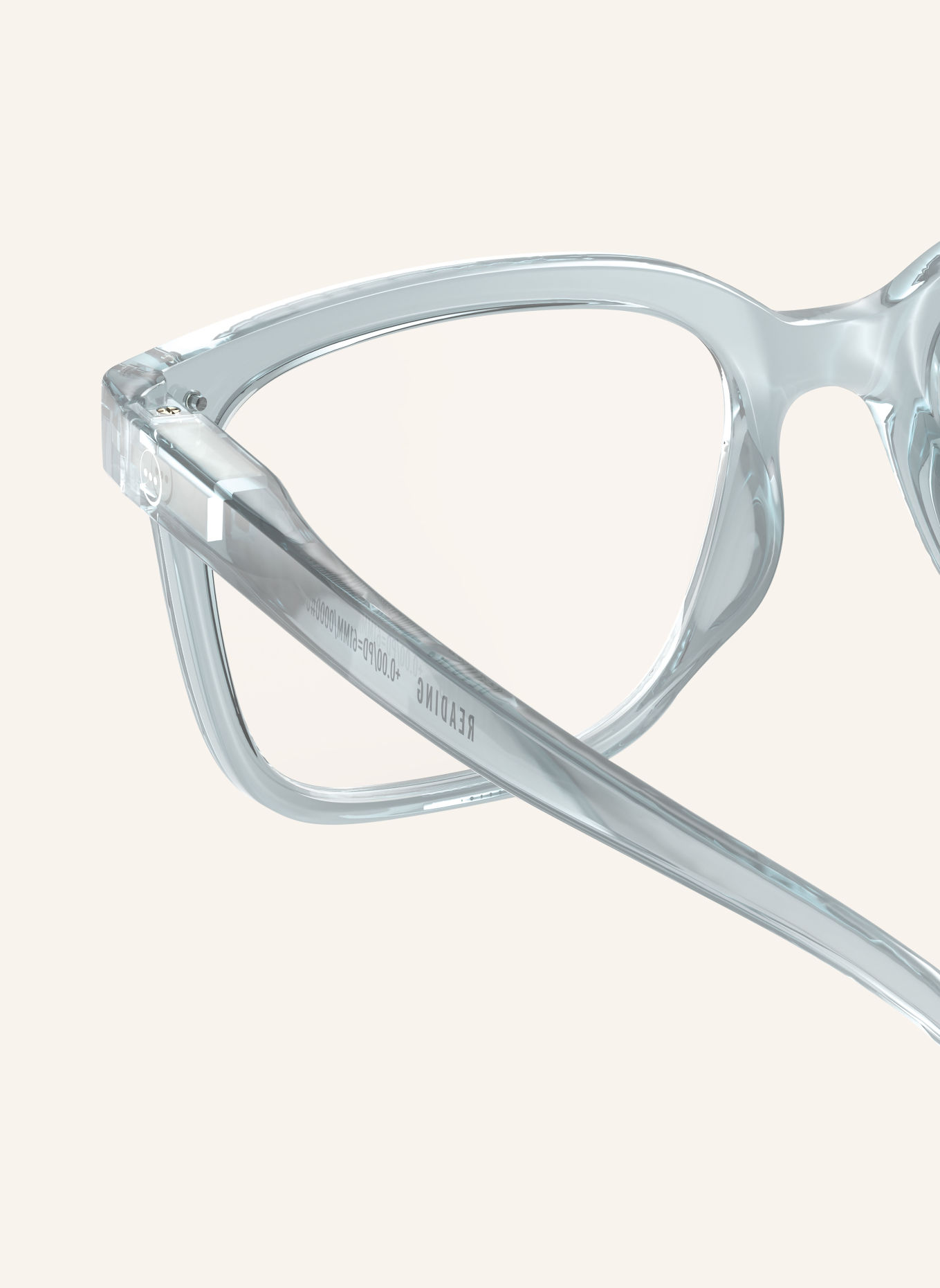 IZIPIZI Okulary do czytania #L: NIEBIESKI/PRZEZROCZYSTY