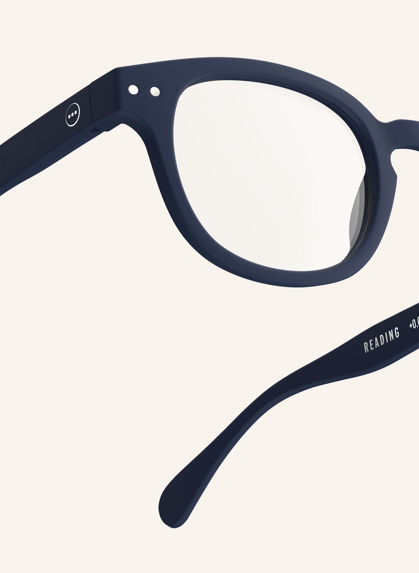 IZIPIZI Okulary do czytania #C: CIEMNONIEBESKI/ PRZEZROCZYSTY