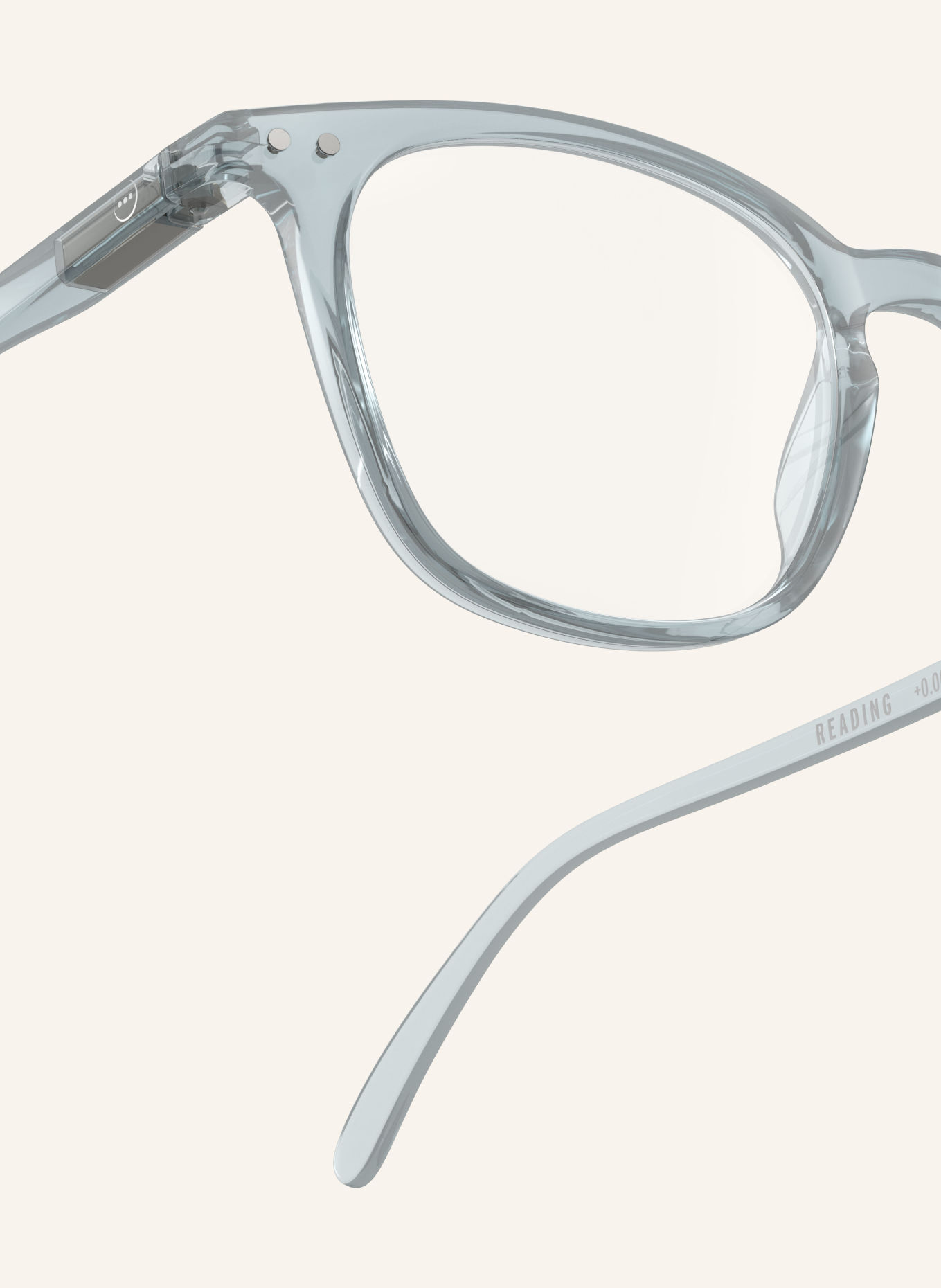 IZIPIZI Okulary do czytania #E: NIEBIESKI/PRZEZROCZYSTY
