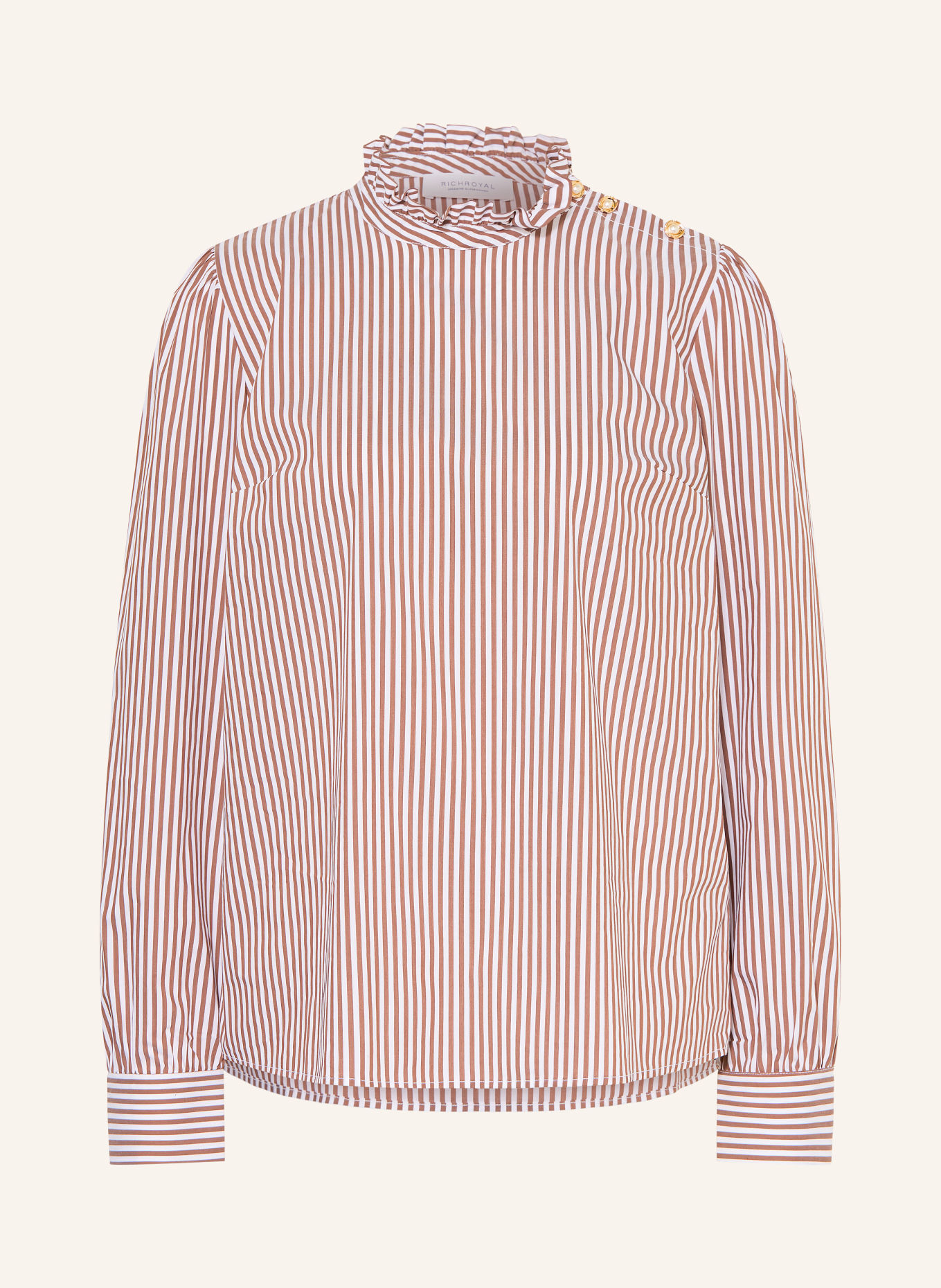 Rich & Royal Blusenshirt: BRAUN / WEISS