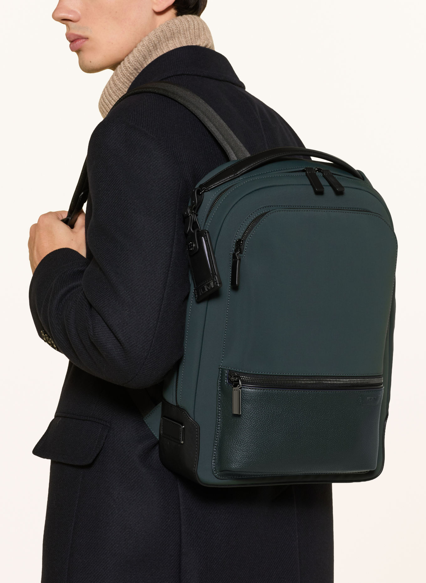TUMI HARRISON BRADNER Backpack with laptop compartment: DARK GREEN