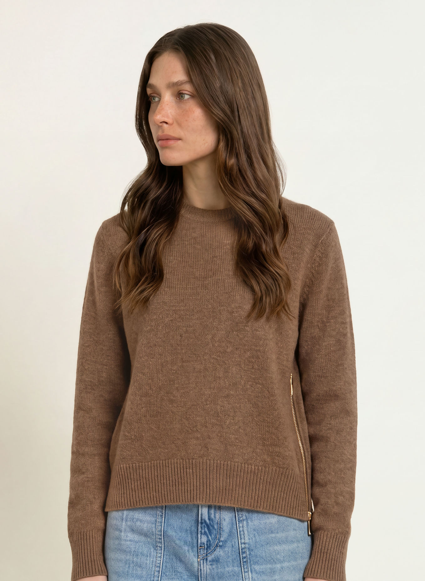 ba&sh Cashmere-Pullover CHEYLA: BRAUN