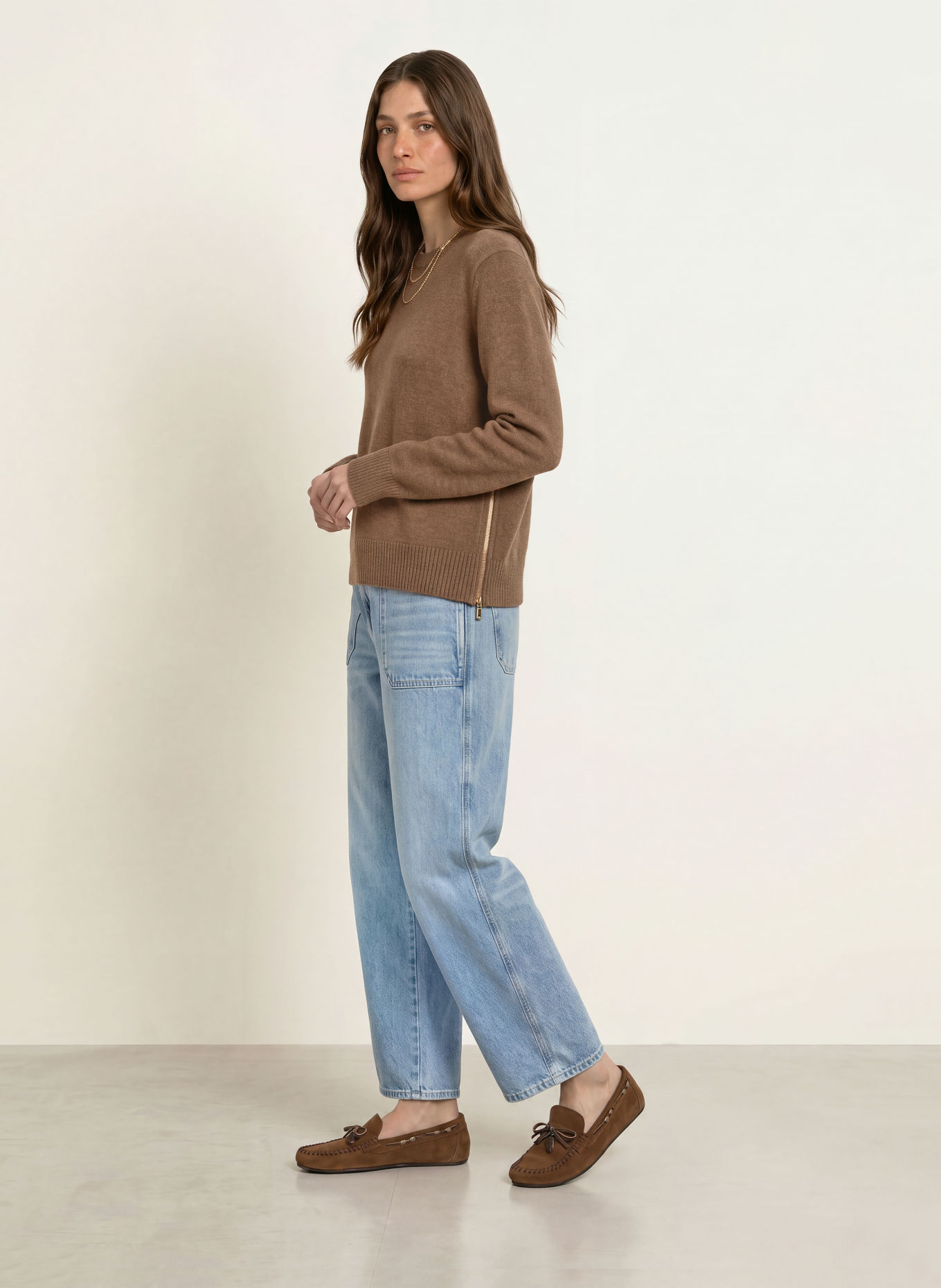 ba&sh Cashmere-Pullover CHEYLA: BRAUN