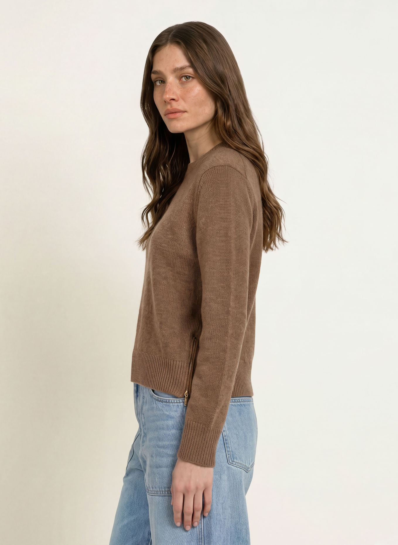 ba&sh Cashmere-Pullover CHEYLA: BRAUN