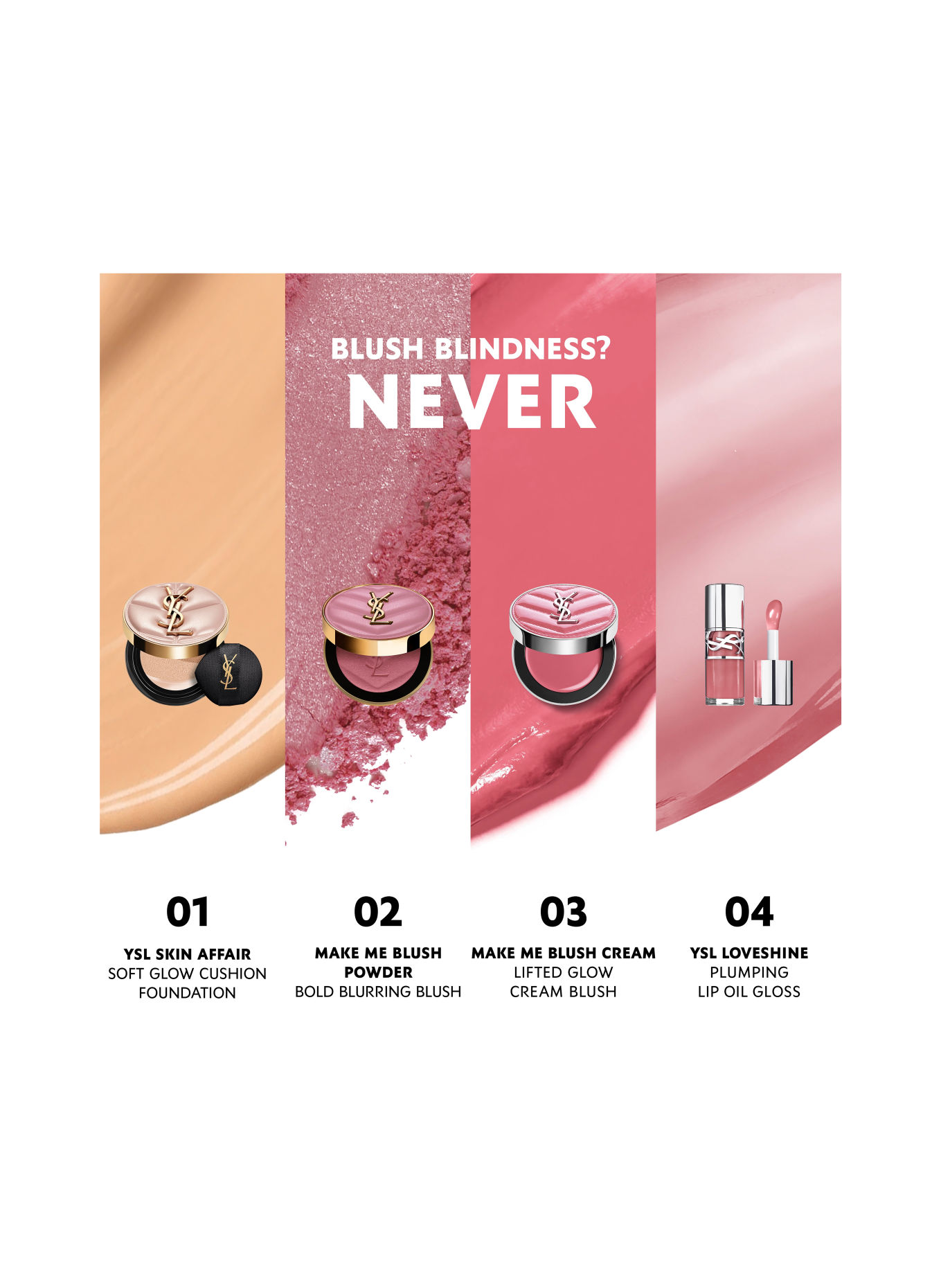 YVES SAINT LAURENT BEAUTÉ MAKE ME BLUSH CREAM LIFTED GLOW CREAM BLUSH