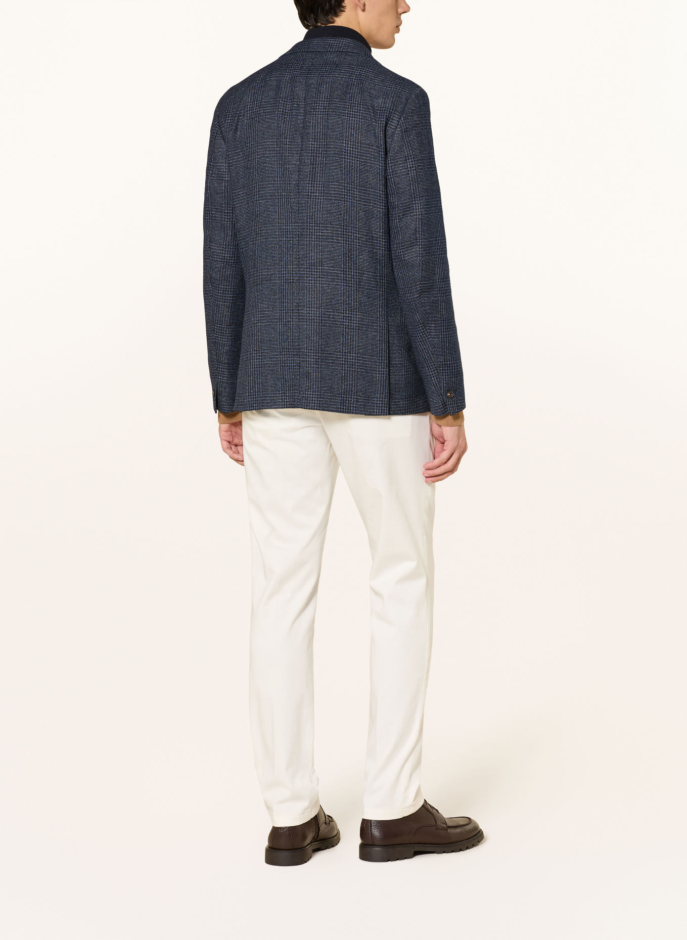 REISS Sako KYLE Extra Slim Fit s odnímatelným límcem: TMAVĚ MODRÁ / ČERNÁ