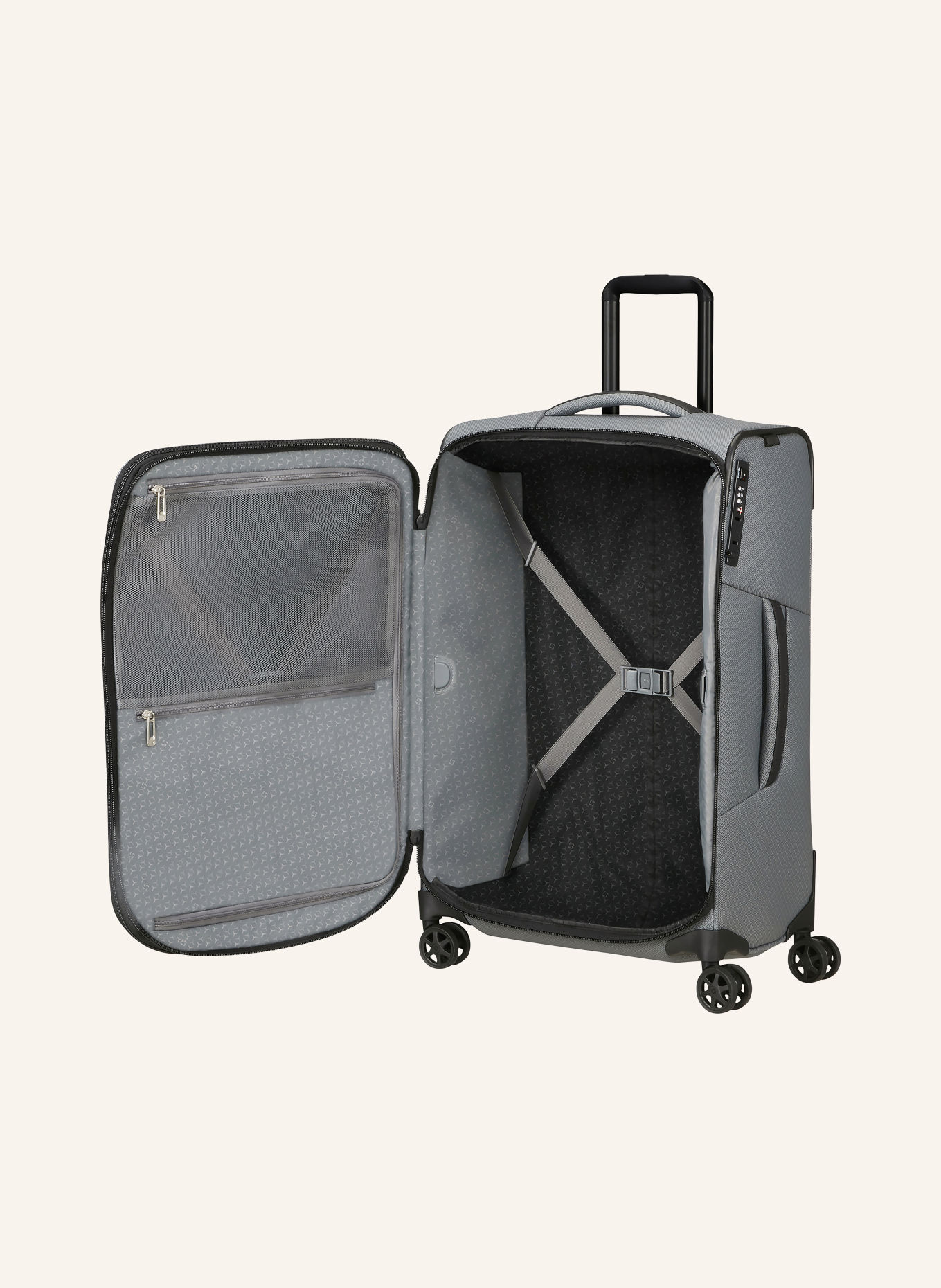 Samsonite Valise à roulettes SPINNER RESPARK: GRIS / NOIR