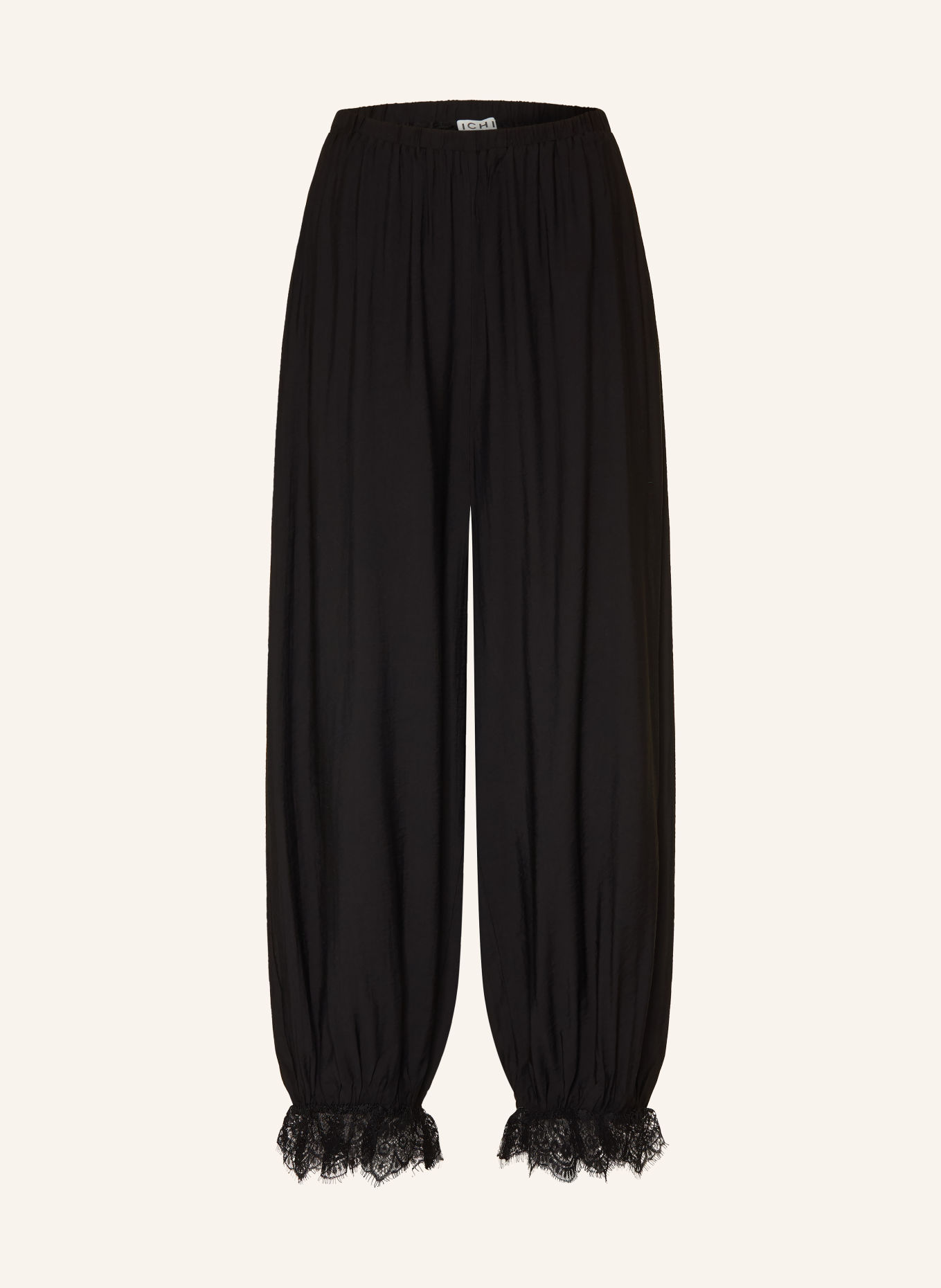 ICHI Hose IHTULLAN mit Spitze: SCHWARZ
