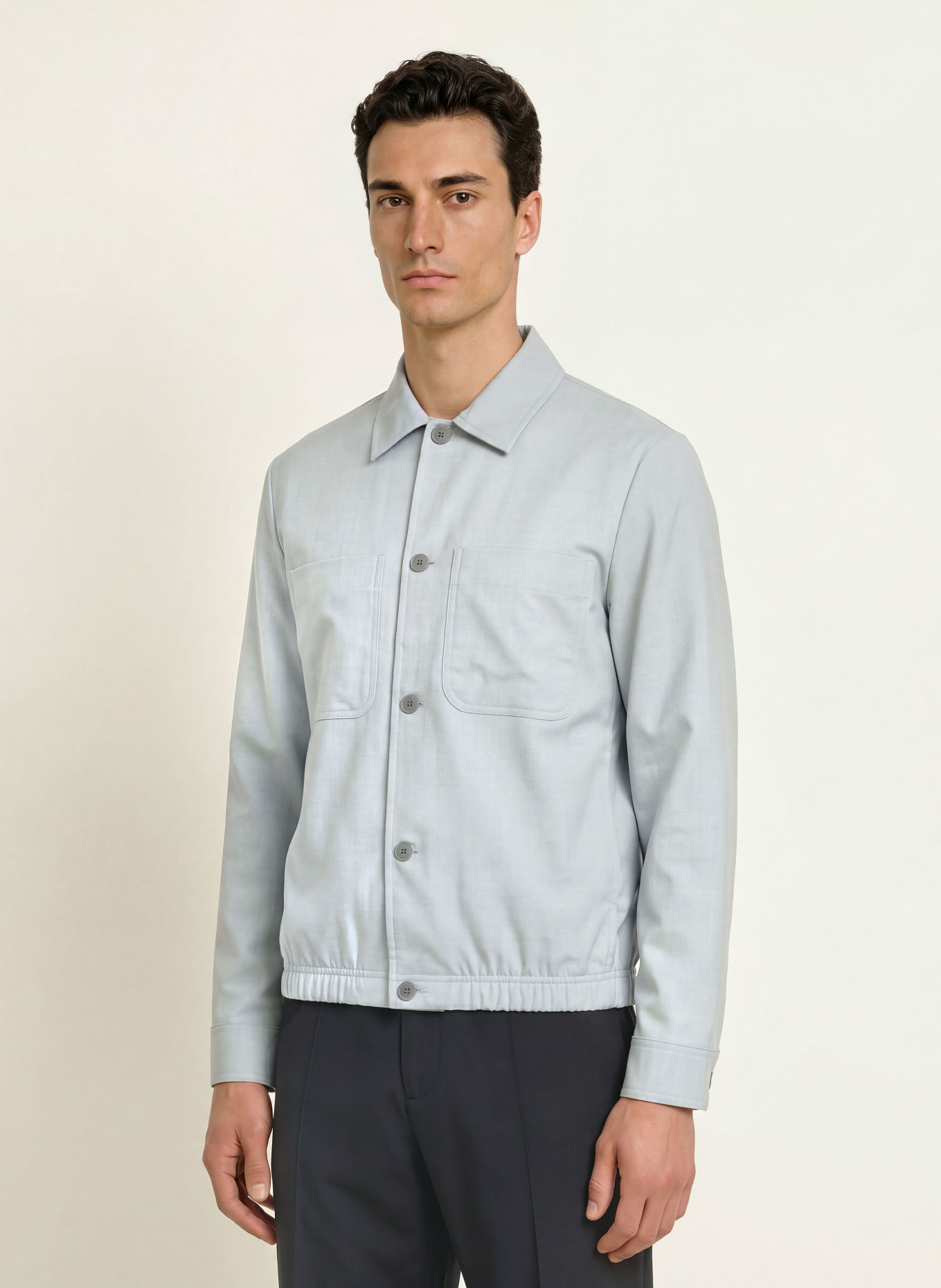 REISS Overshirt PENGE: ŠEDÁ