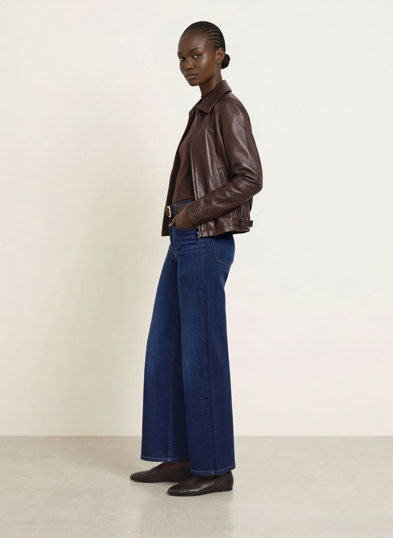 REISS Wide-Leg jeans JAS: 35 DARK BLUE